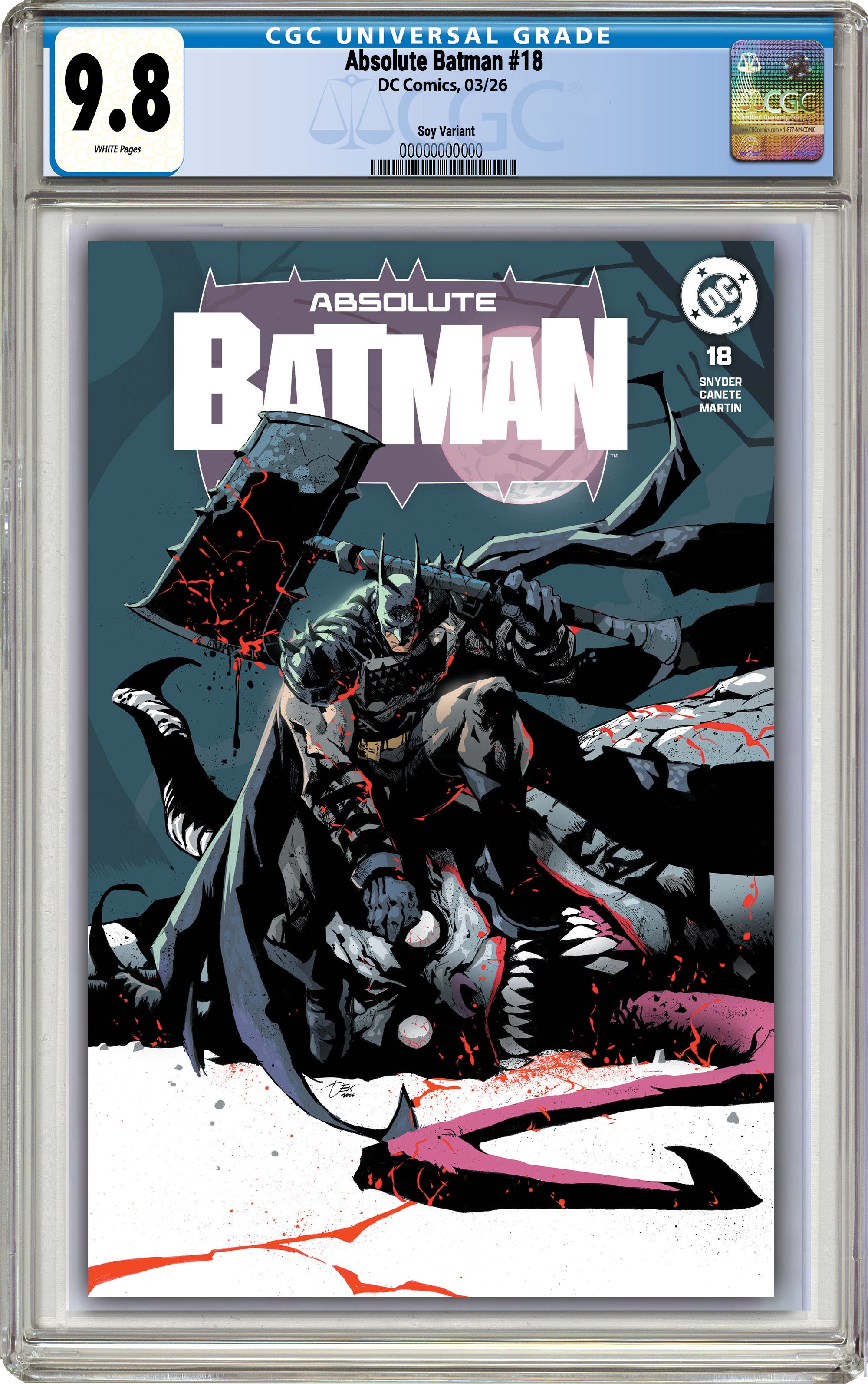 ABSOLUTE BATMAN #18 DEXTER SOY MEGACON EXCLUSIVE VARIANT COVERS