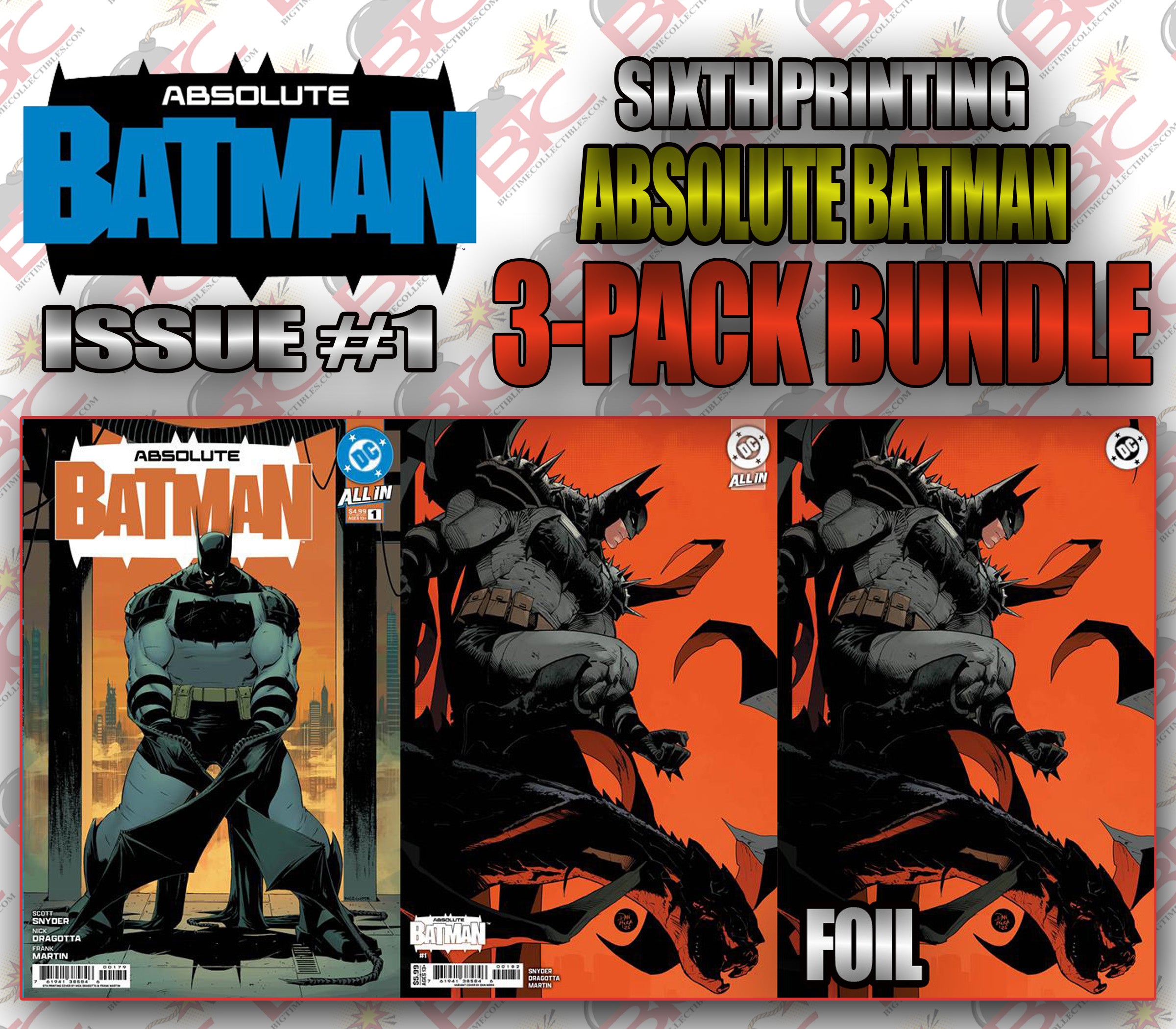 ABSOLUTE BATMAN #1 Sixth Printing 3-PACK BUNDLE [Expected In Stock Dat