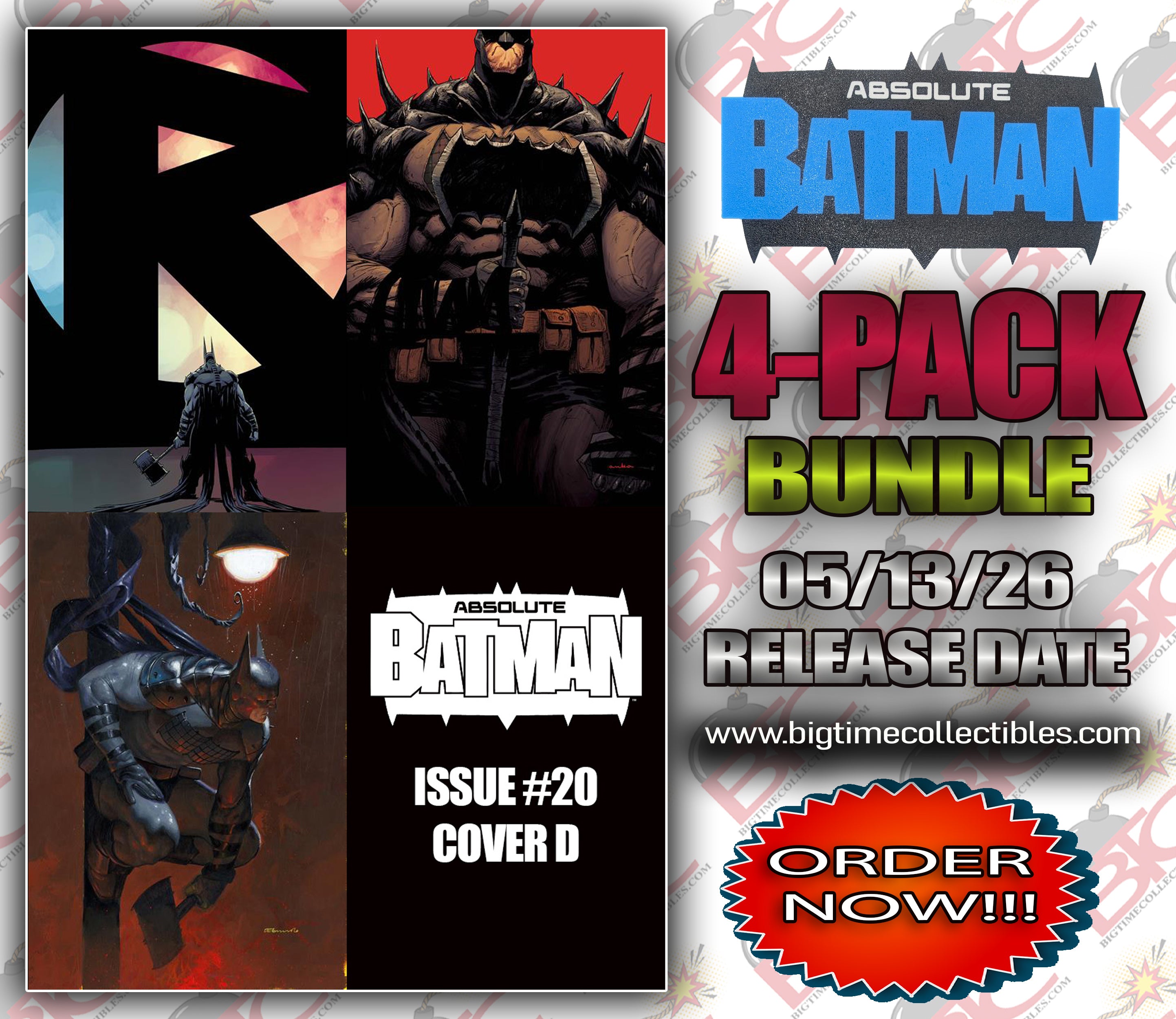 ABSOLUTE BATMAN #20 1ST APPEARANCE OF ROBINS 4-PACK BUNDLE (05-13-26)