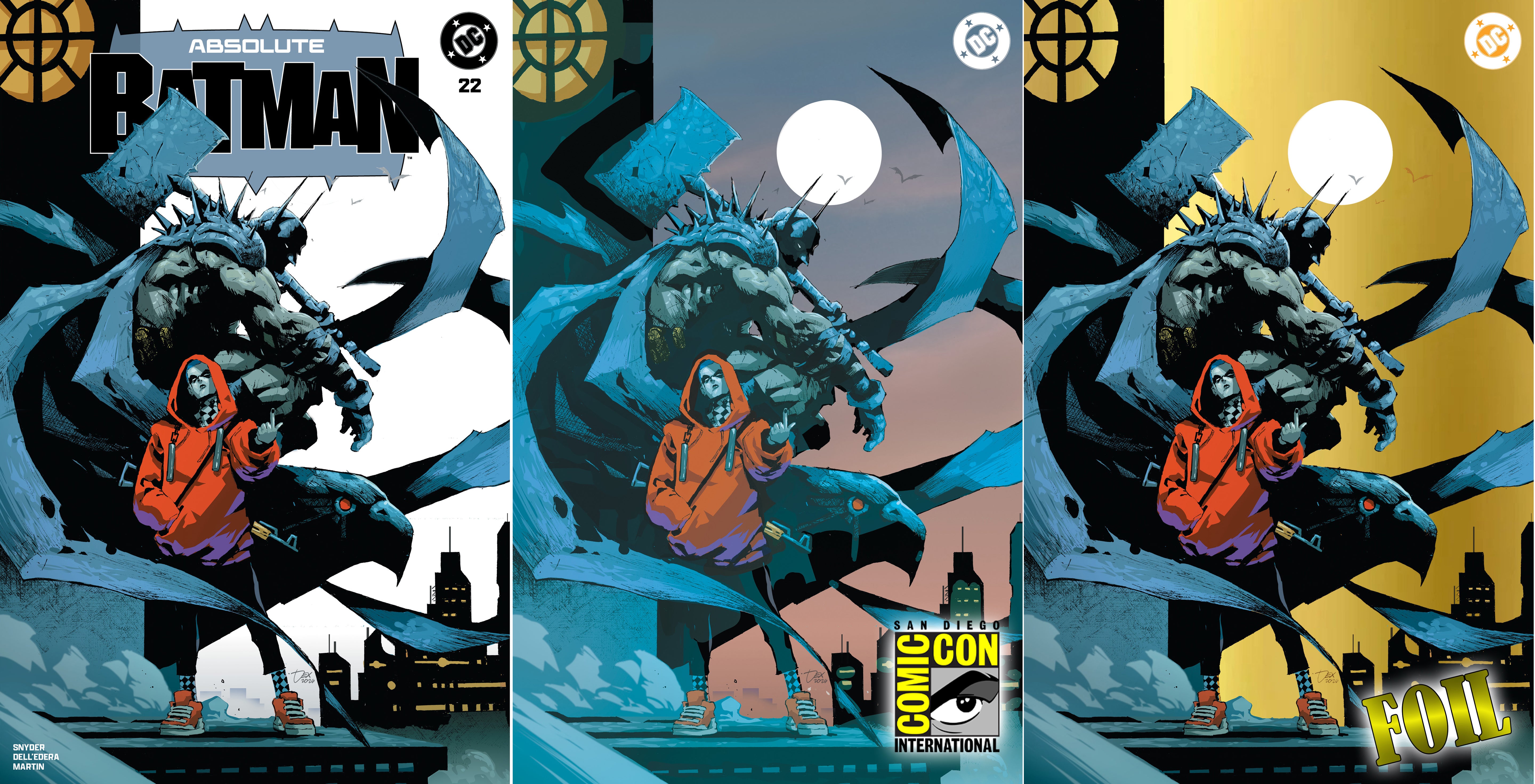 ABSOLUTE BATMAN #22 DEXTER SOY SDCC EXCLUSIVE VARIANT COVERS