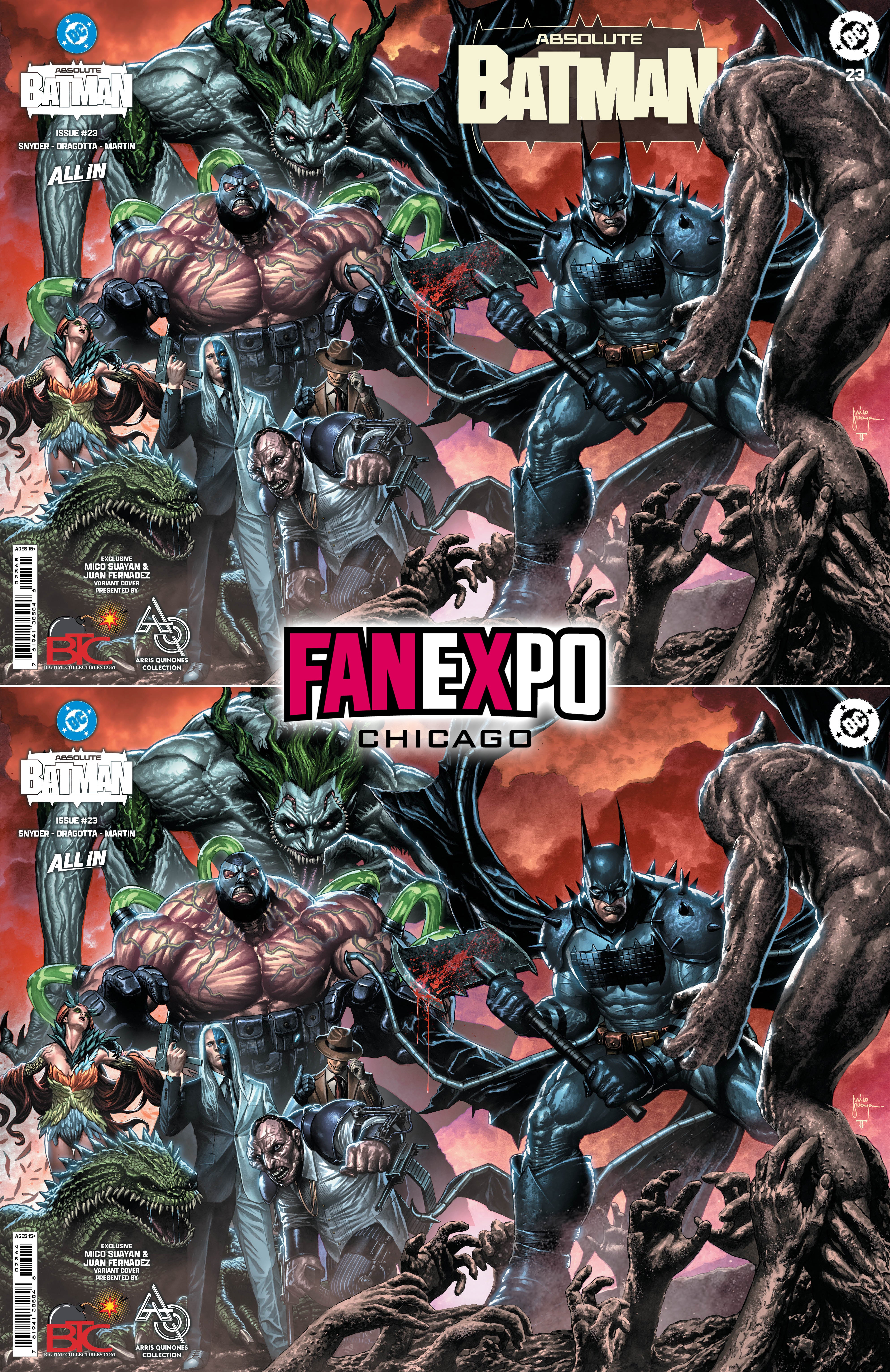 ABSOLUTE BATMAN #23 MICO SUAYAN FANEXPO CHICAGO EXCLUSIVE VARIANT COVE