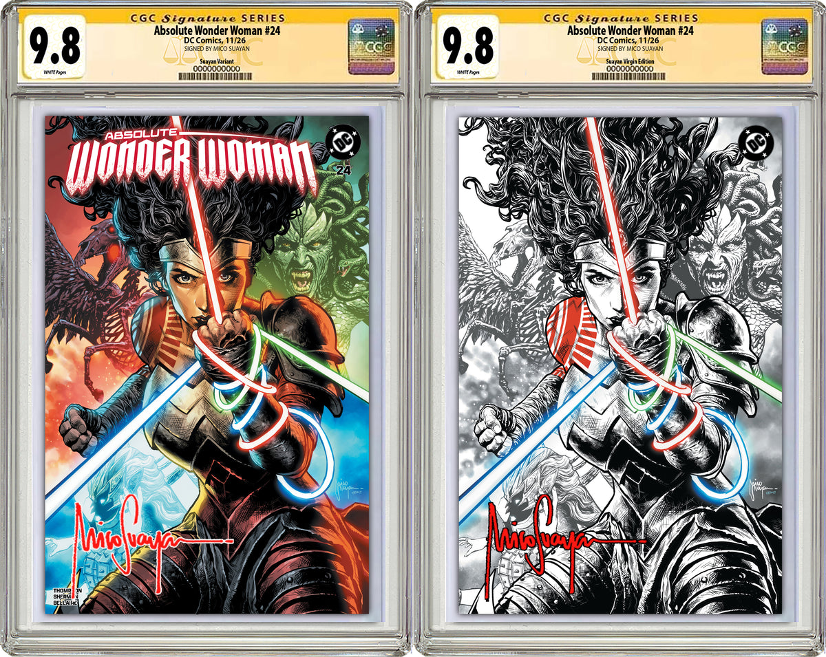 ABSOLUTE WONDER WOMAN #24 MICO SUAYAN NYCC EXCLUSIVE VARIANT COVERS (CGC GRADED OPTIONS)