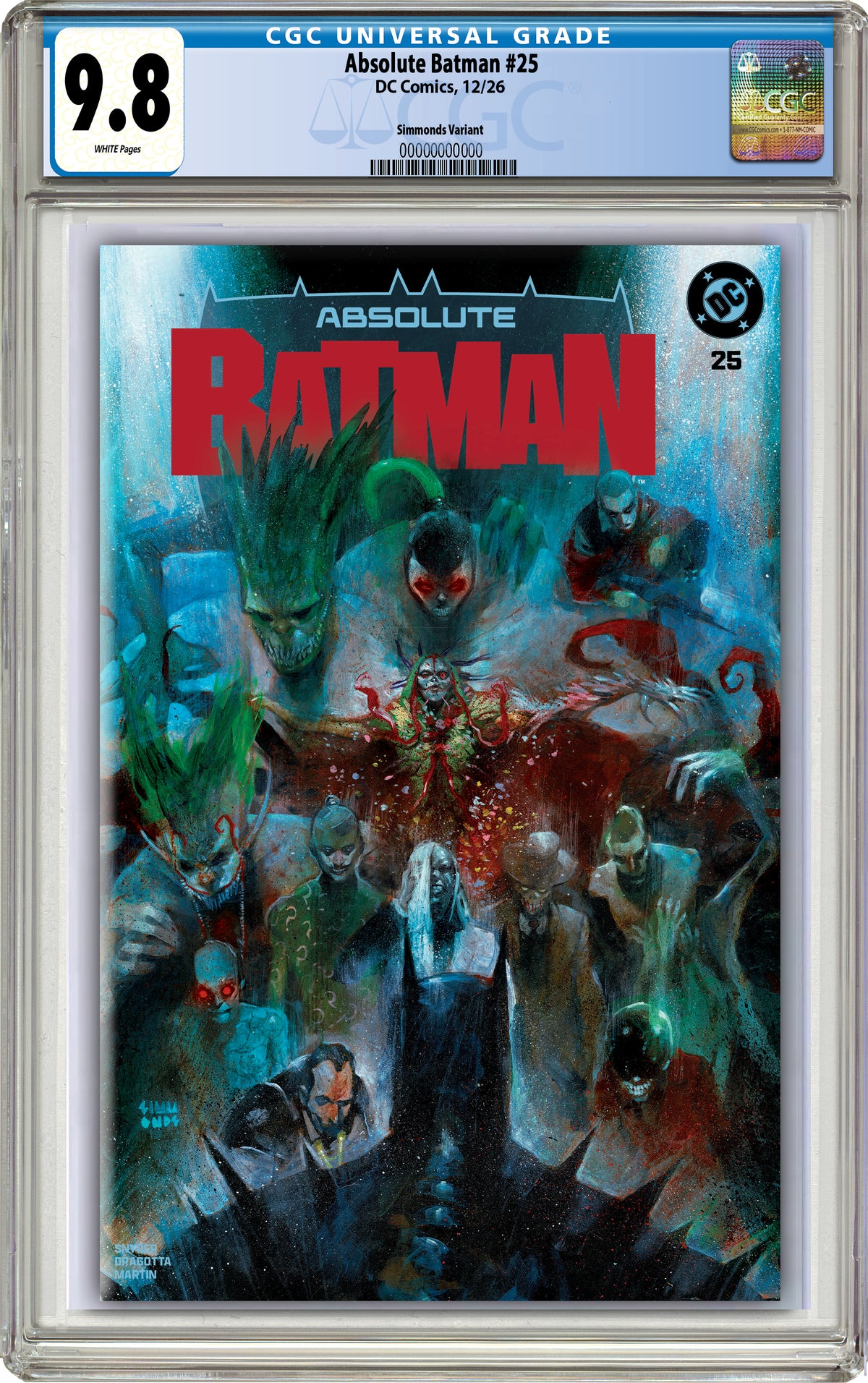 ABSOLUTE BATMAN #25 MARTIN SIMMONDS EXCLUSIVE VARIANT COVERS