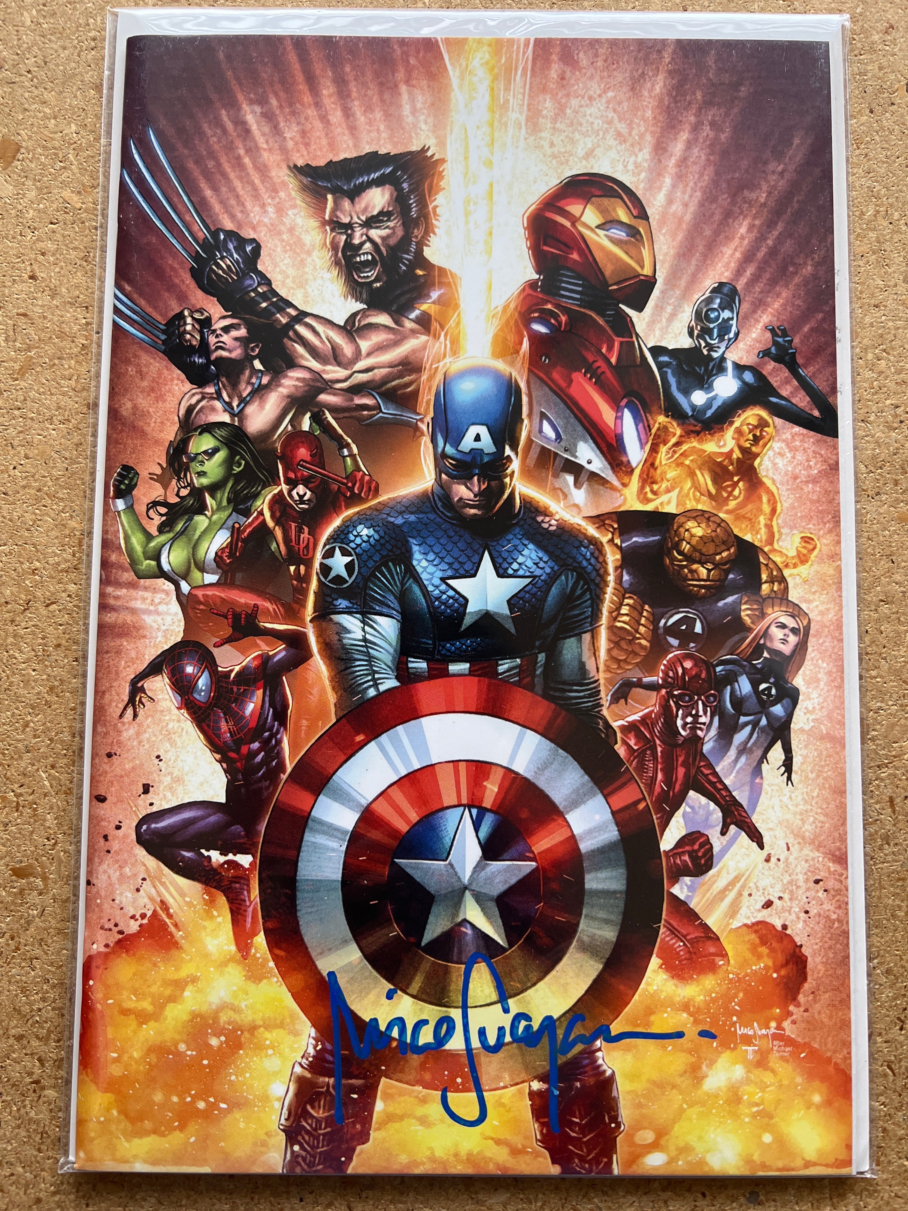 ULTIMATE INVASION #1 VIRGIN VARIANT SIGNED BY MICO SUAYAN WITH COA (SS 2)(SS8)