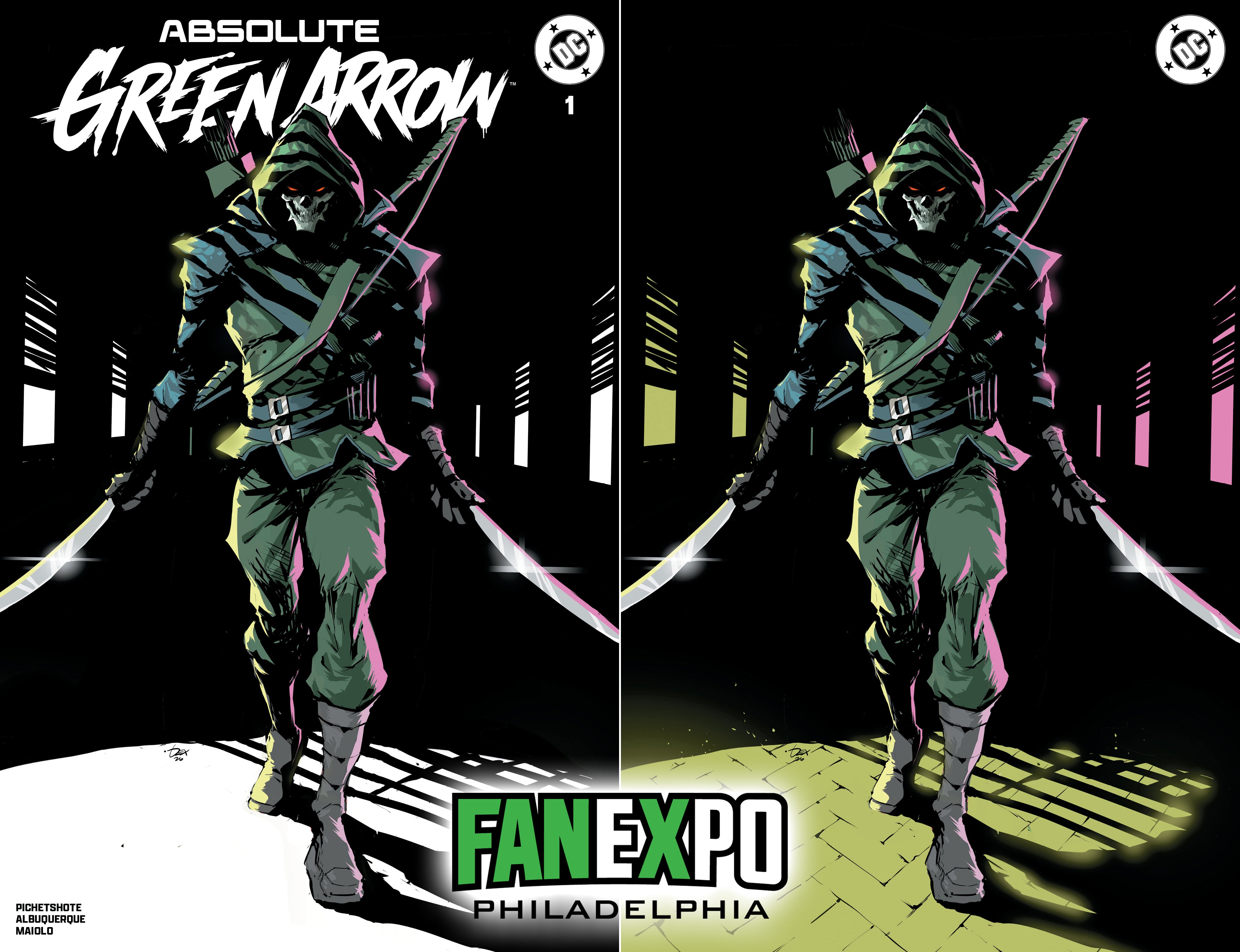 ABSOLUTE GREEN ARROW #1 DEXTER SOY FANEXPO PHILLY EXCLUSIVE VARIANT CO