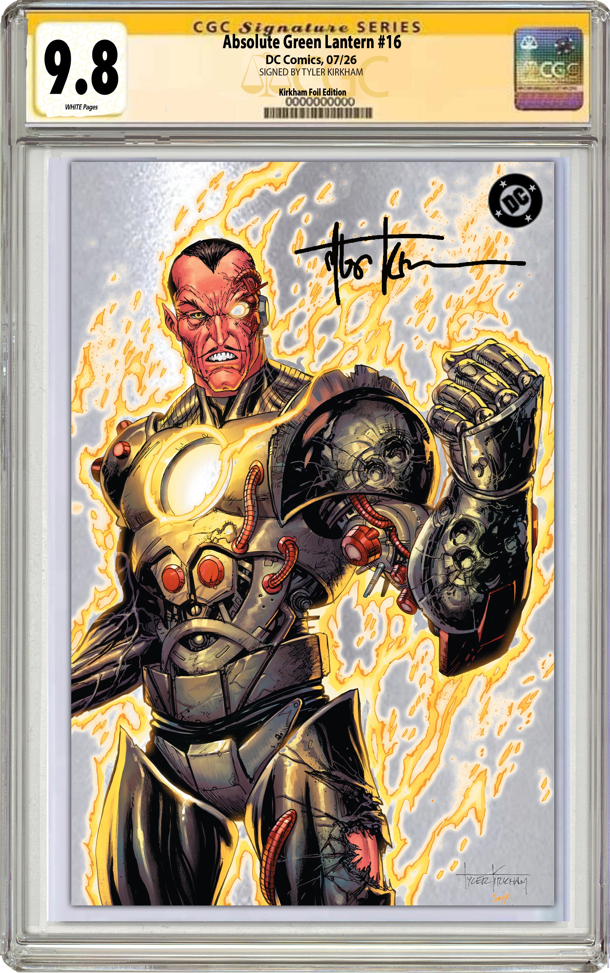 ABSOLUTE GREEN LANTERN #16 TYLER KIRKHAM SDCC BATTLE DAMAGED VARIANT COVERS