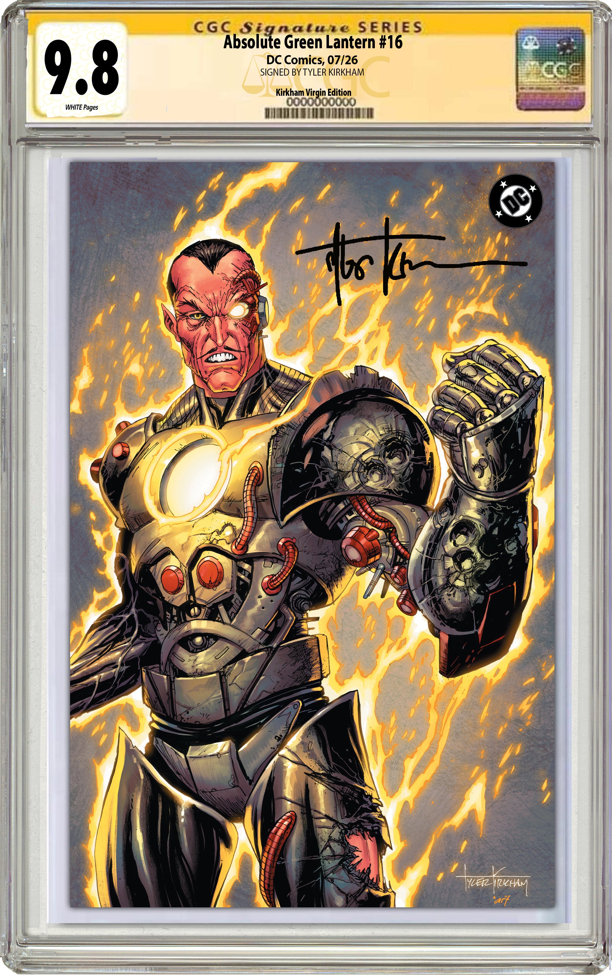 ABSOLUTE GREEN LANTERN #16 TYLER KIRKHAM SDCC BATTLE DAMAGED VARIANT COVERS