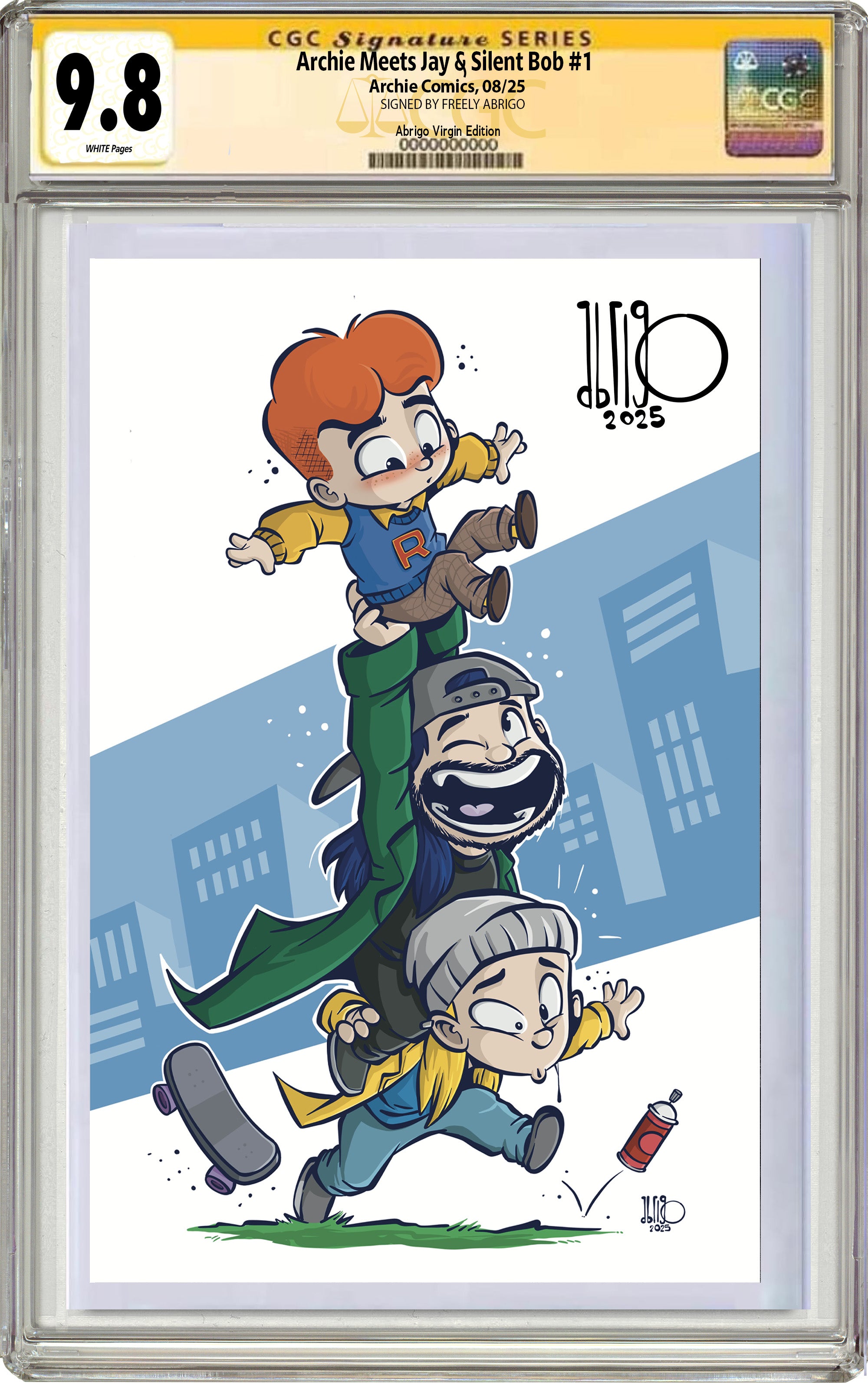 ARCHIE MEETS JAY AND SILENT BOB #1 FREELY ABRIGO SDCC EXCLUSIVE VIRGIN EDITION. LIMITED TO 200 W/COA