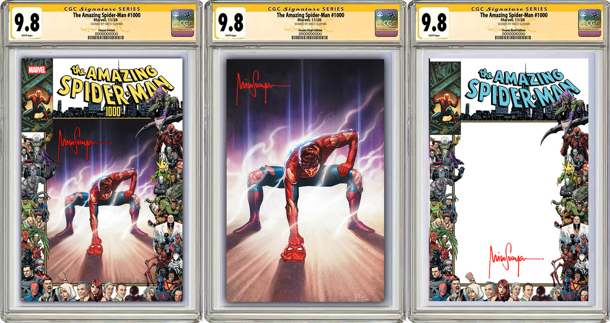 AMAZING SPIDER-MAN #1000 MICO SUAYAN NYCC EXCLUSIVE VARIANT COVERS CGC (GRADED OPTIONS)