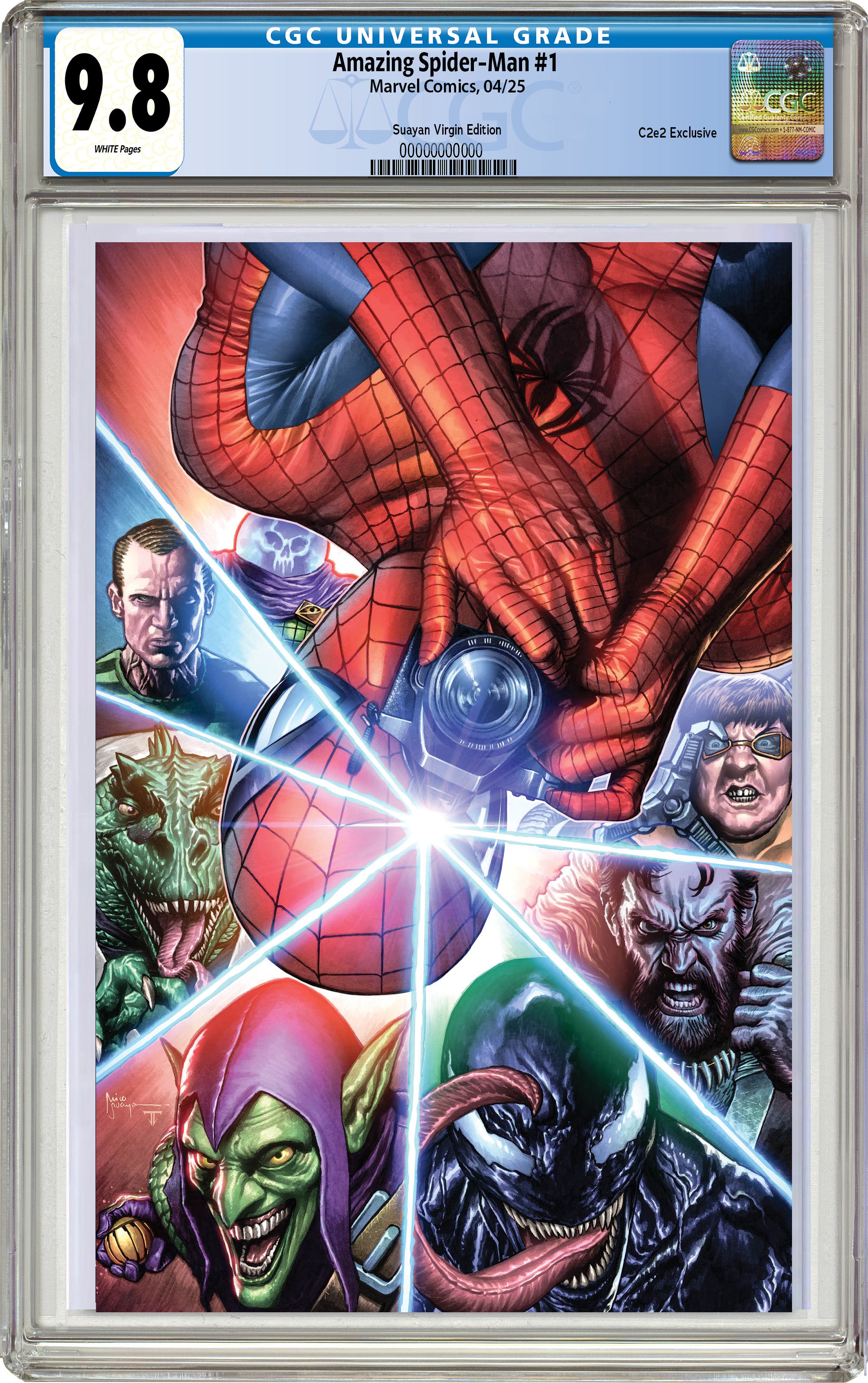 AMAZING SPIDER-MAN #1 MICO SUAYAN C2E2 EXCLUSIVE "SNAPSHOT!!!" VARIANT OPTIONS  04-09-25