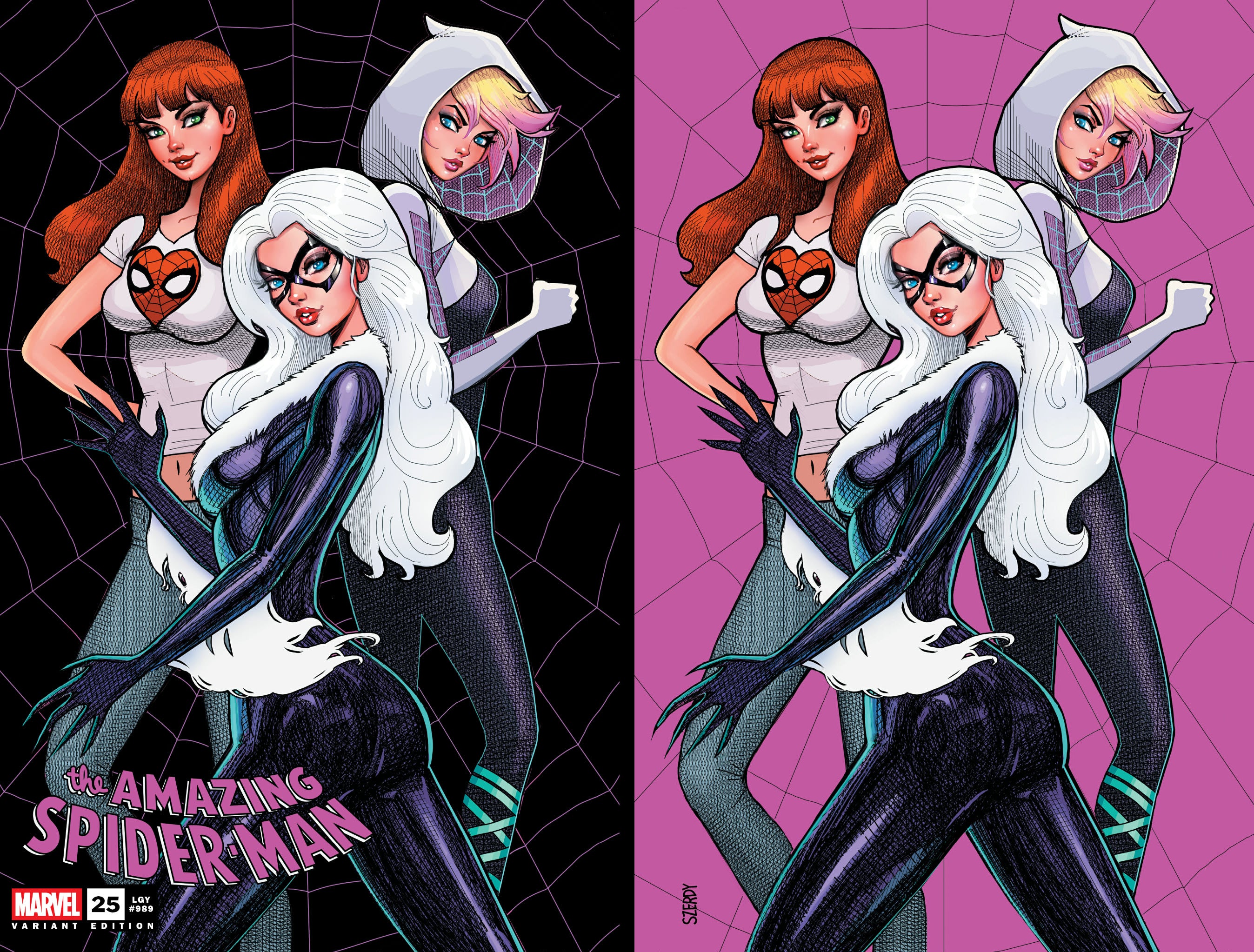 AMAZING SPIDER-MAN #25 NATHAN SZERDY EXCLUSIVE VARIANT COVERS [03-25-2
