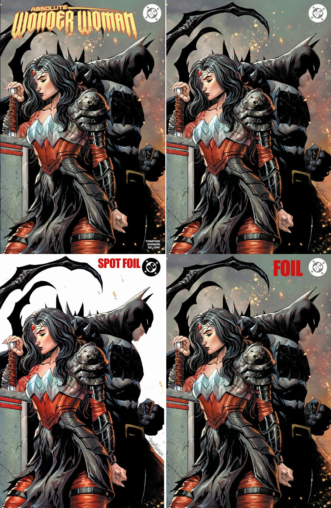 ABSOLUTE WONDER WOMAN #15 TYLER KIRKHAM EXCLUSIVE VARIANT COVERS