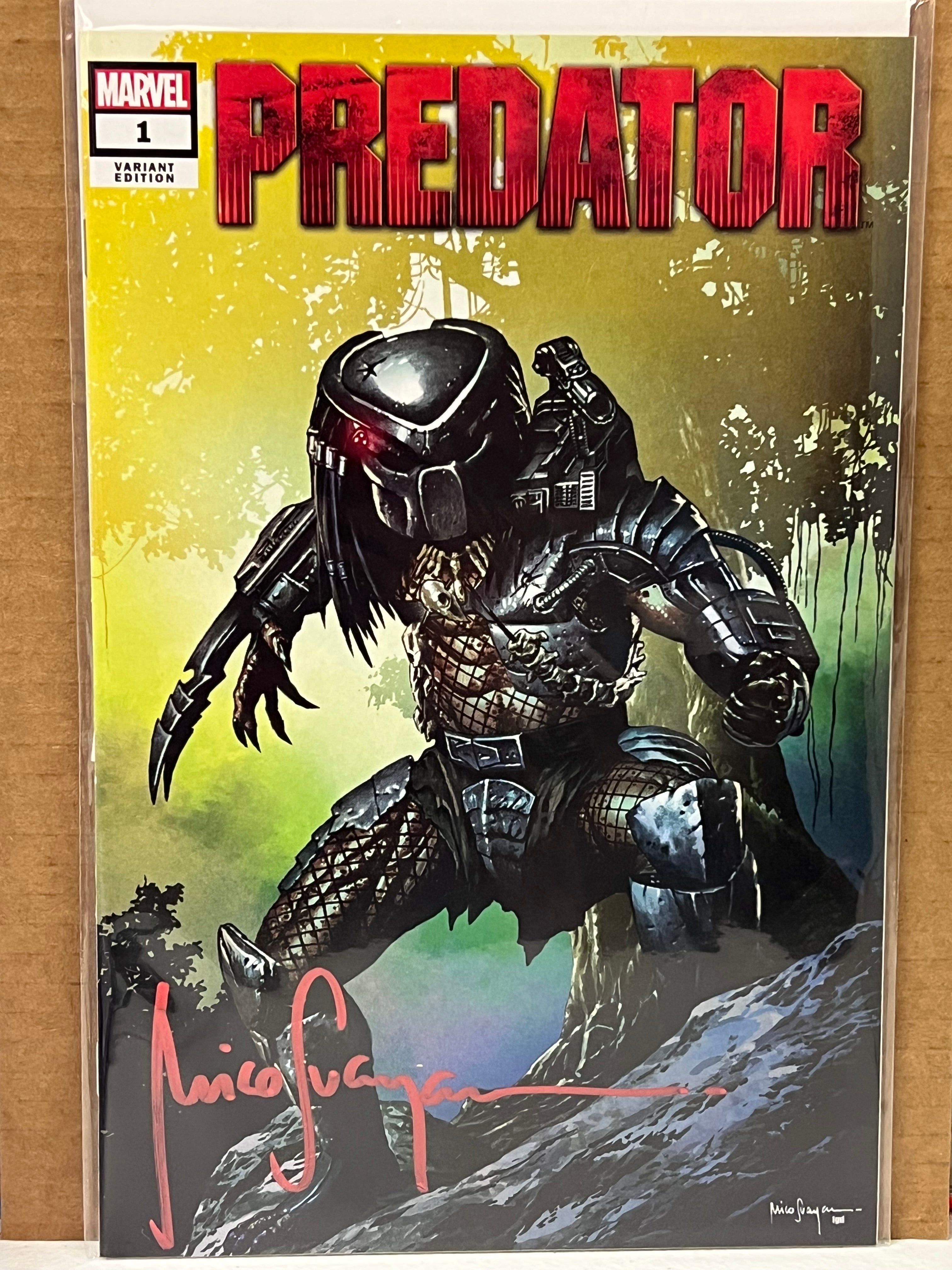 PREDATOR #1 SIGNED BY MICO SUAYAN WITH COA (SS6)(SS2)