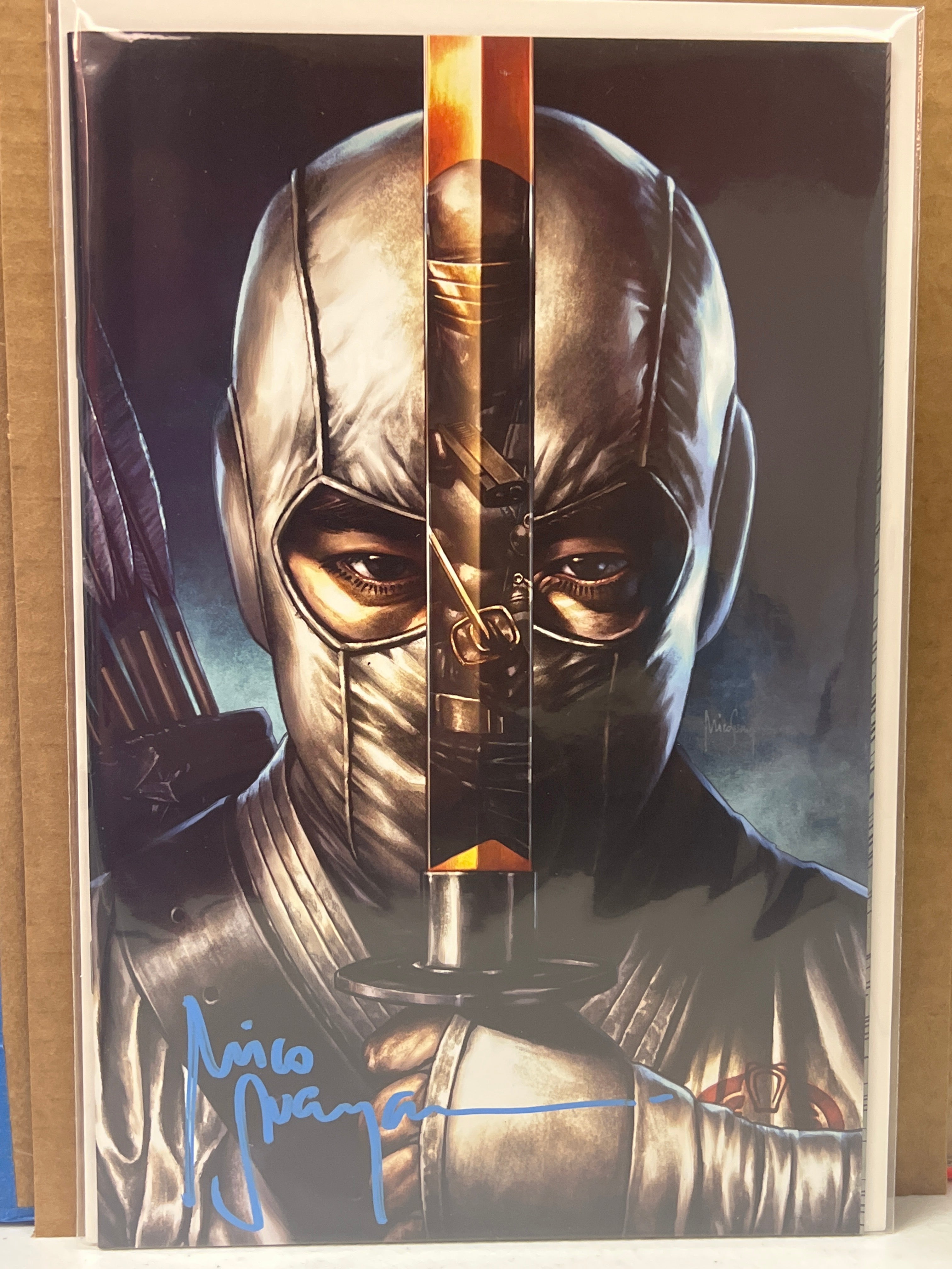 SNAKE EYES DEADGAME #2 "STORM SHADOW" VIRGIN VARIANT SIGNED BY MICO SUAYAN WITH COA (SS6)