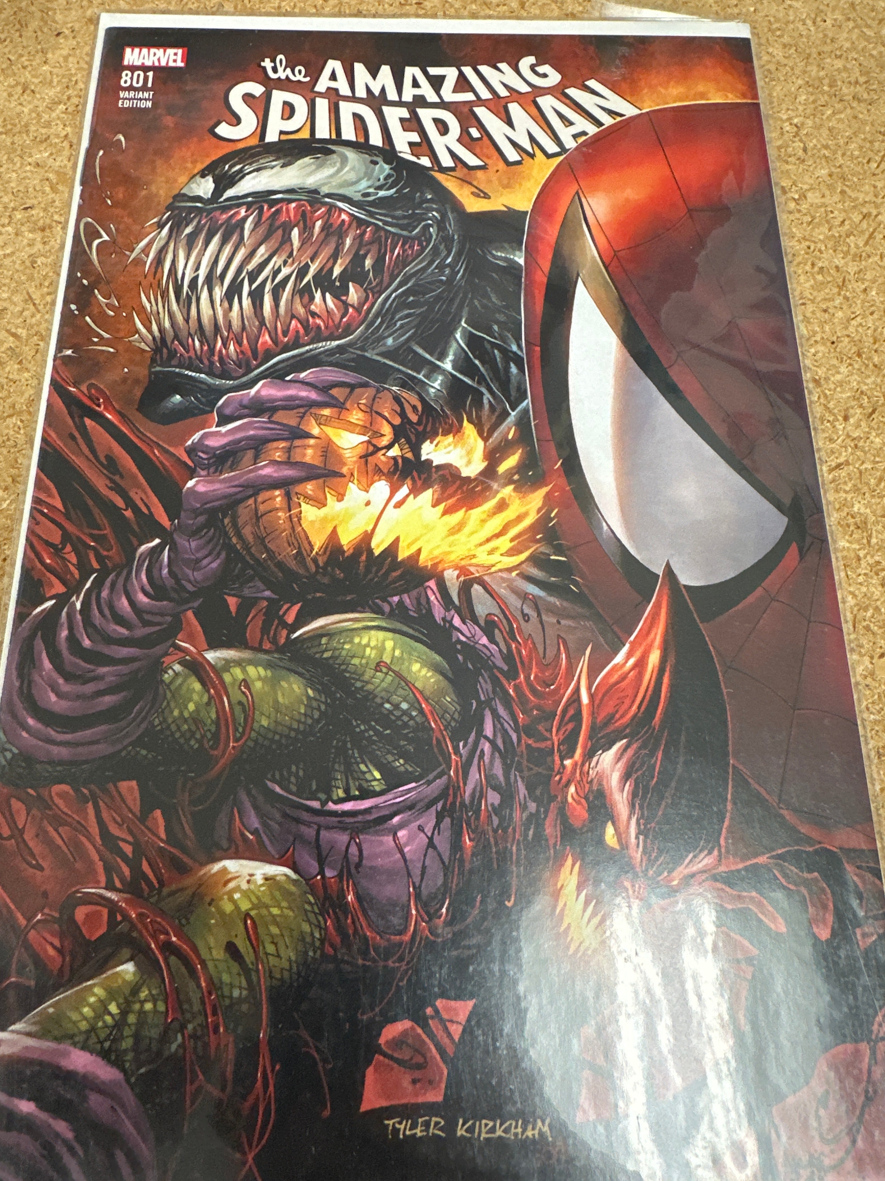AMAZING SPIDER-MAN #801 TYLER KIRKHAM EXCLUSIVE VARIANT (M237)