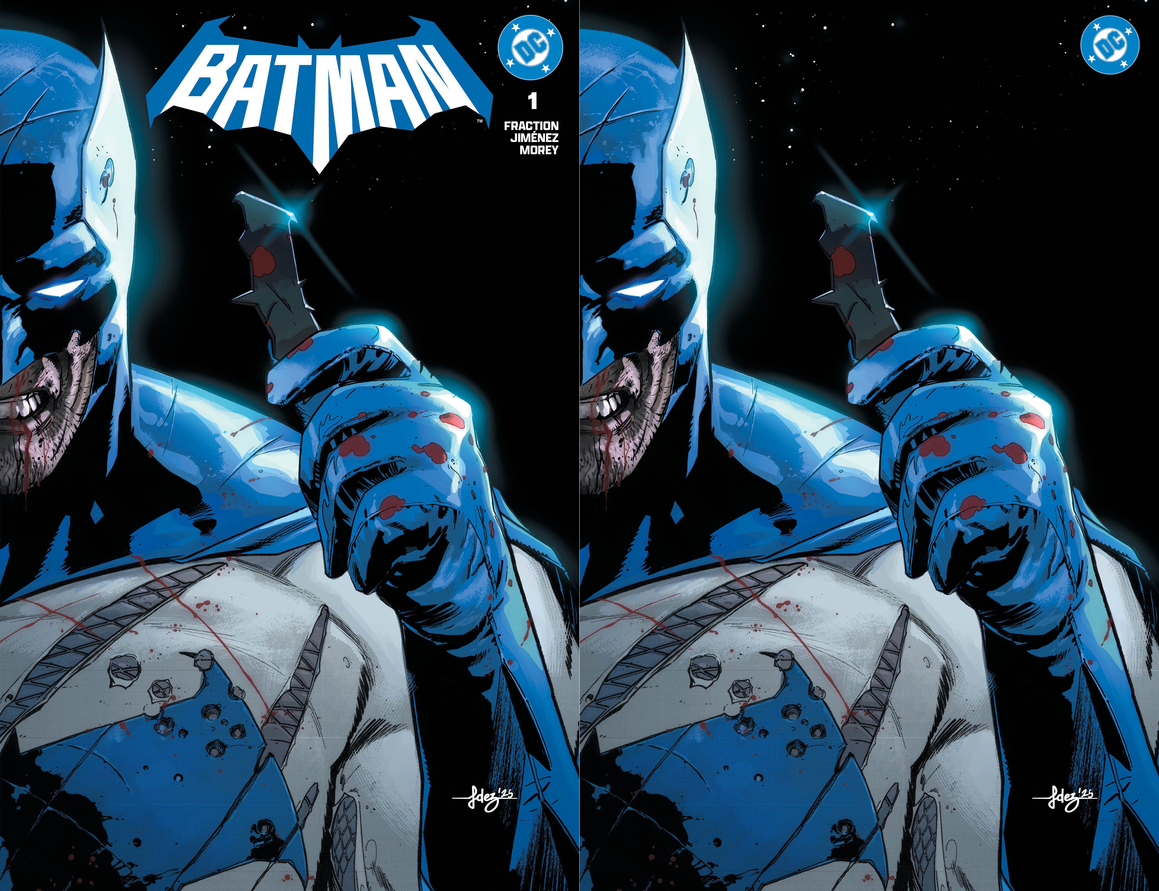 BATMAN #1 JAVIER FERNANDEZ NYCC BATTLE DAMAGED EXCLUSIVE VARIANT COVERS