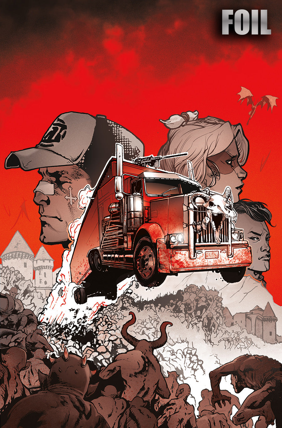 POST MALONE'S BIG RIG #1 NATHAN GOODEN SDCC EXCLUSIVE VARIANT COVERS.