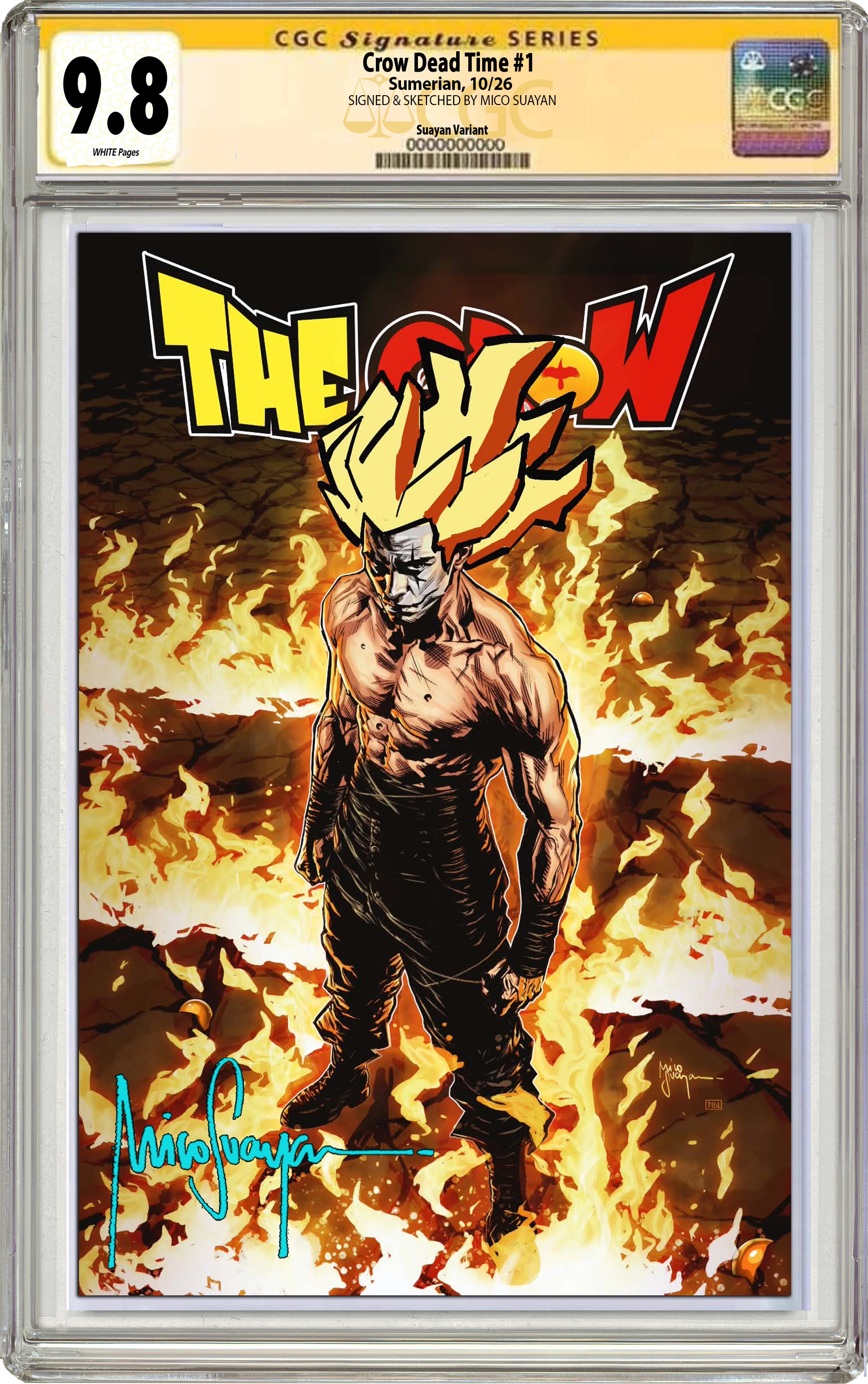 CROW DEAD TIME #1 MICO SUAYAN "CROWKU" FANEXPO DALLAS EXCLUSIVE (GRADED EDITION)