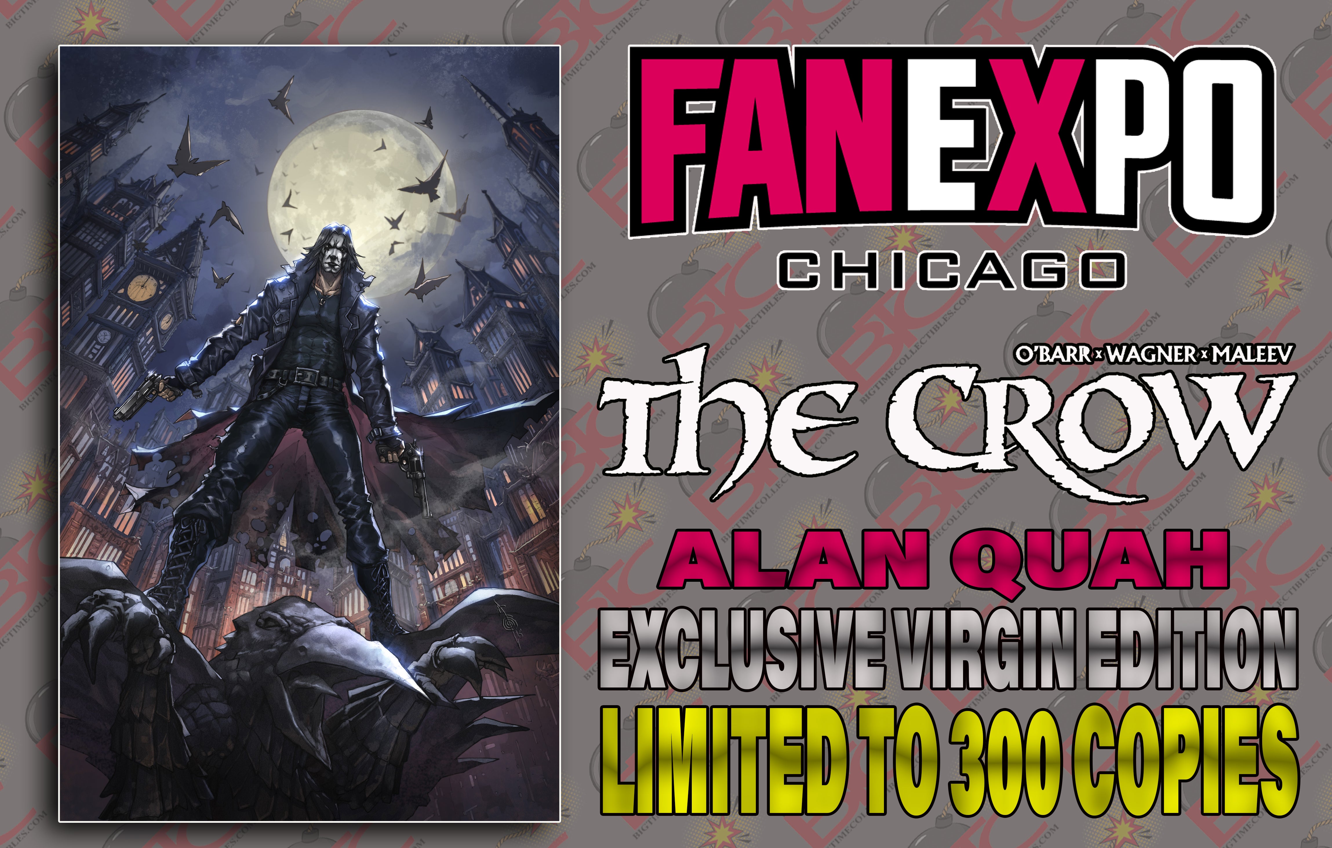 CROW DEAD TIME #1 ALAN QUAH FANEXPO CHICAGO EXCLUSIVE VARIANT OPTIONS