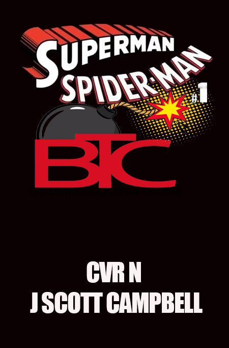DC MARVEL SUPERMAN SPIDER-MAN #1 (ONE SHOT) CVR N J SCOTT CAMPBELL CARD STOCK VAR (03-25-26)