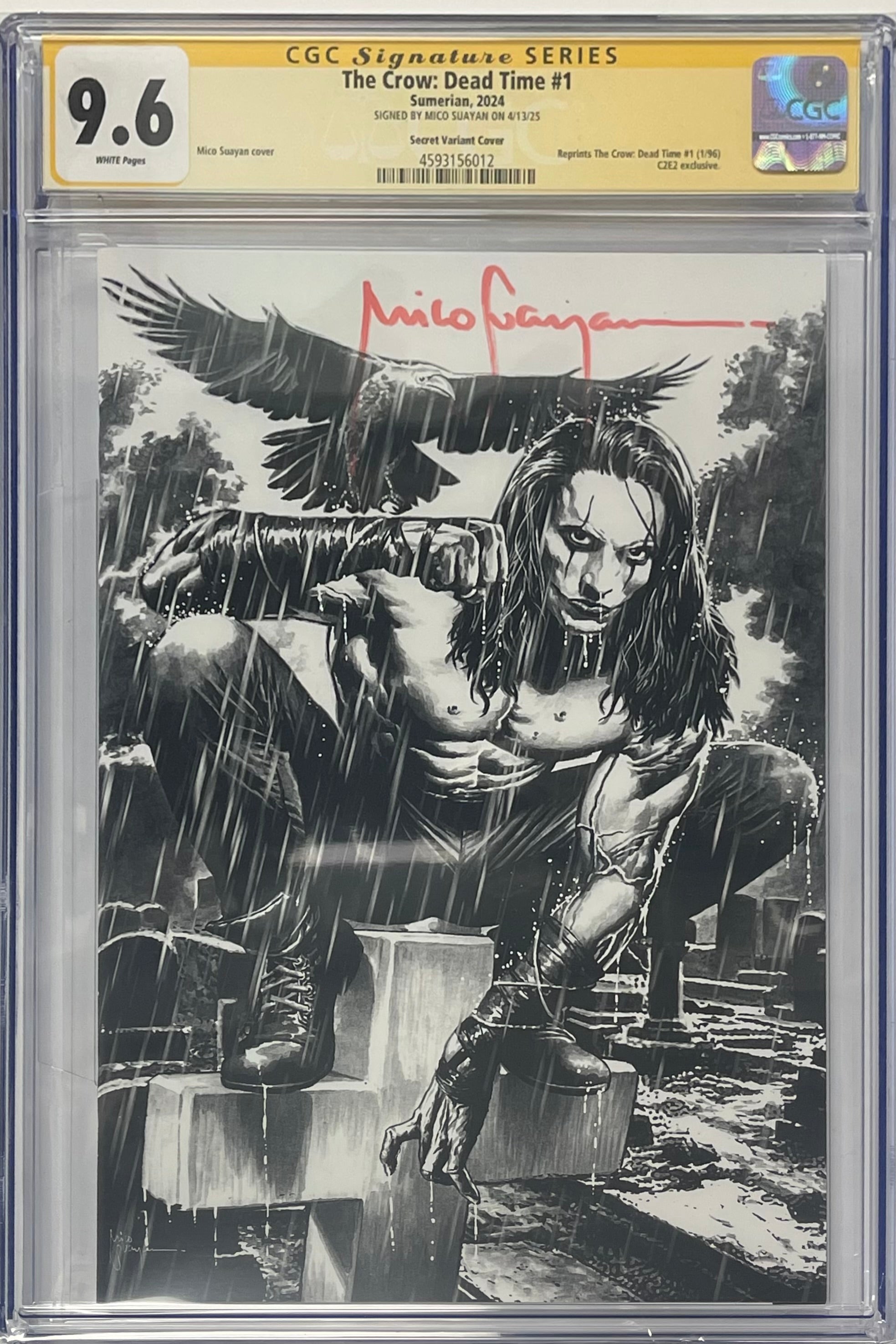 CROW DEAD TIME #1 C2E2 SECRET VARIANT SIGNED BY MICO SUAYAN CGC 9.6 (IN STOCK) C63