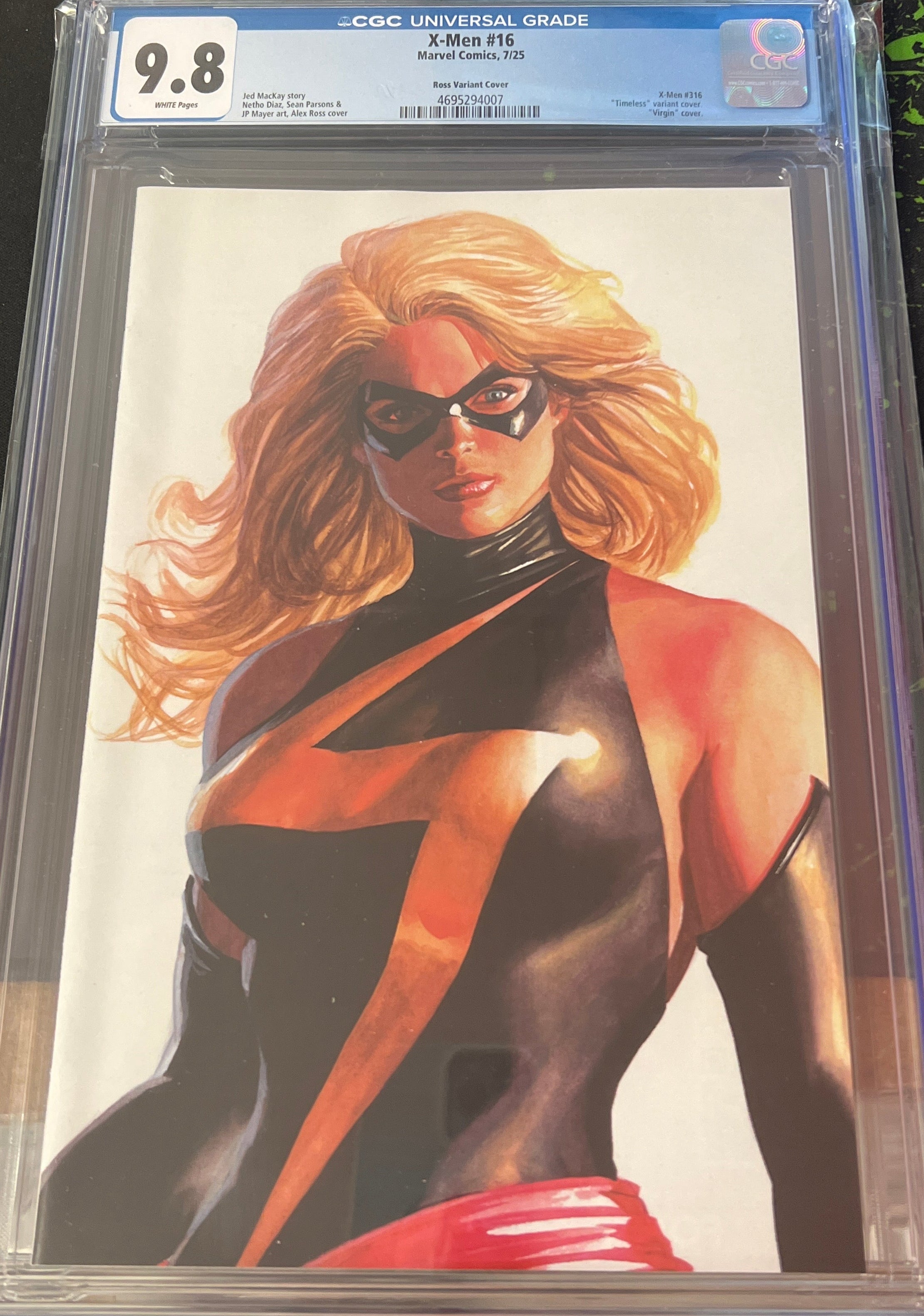 X-MEN #16 ALEX ROSS TIMELESS VIRGIN VARIANT CGC 9.8 (C86)
