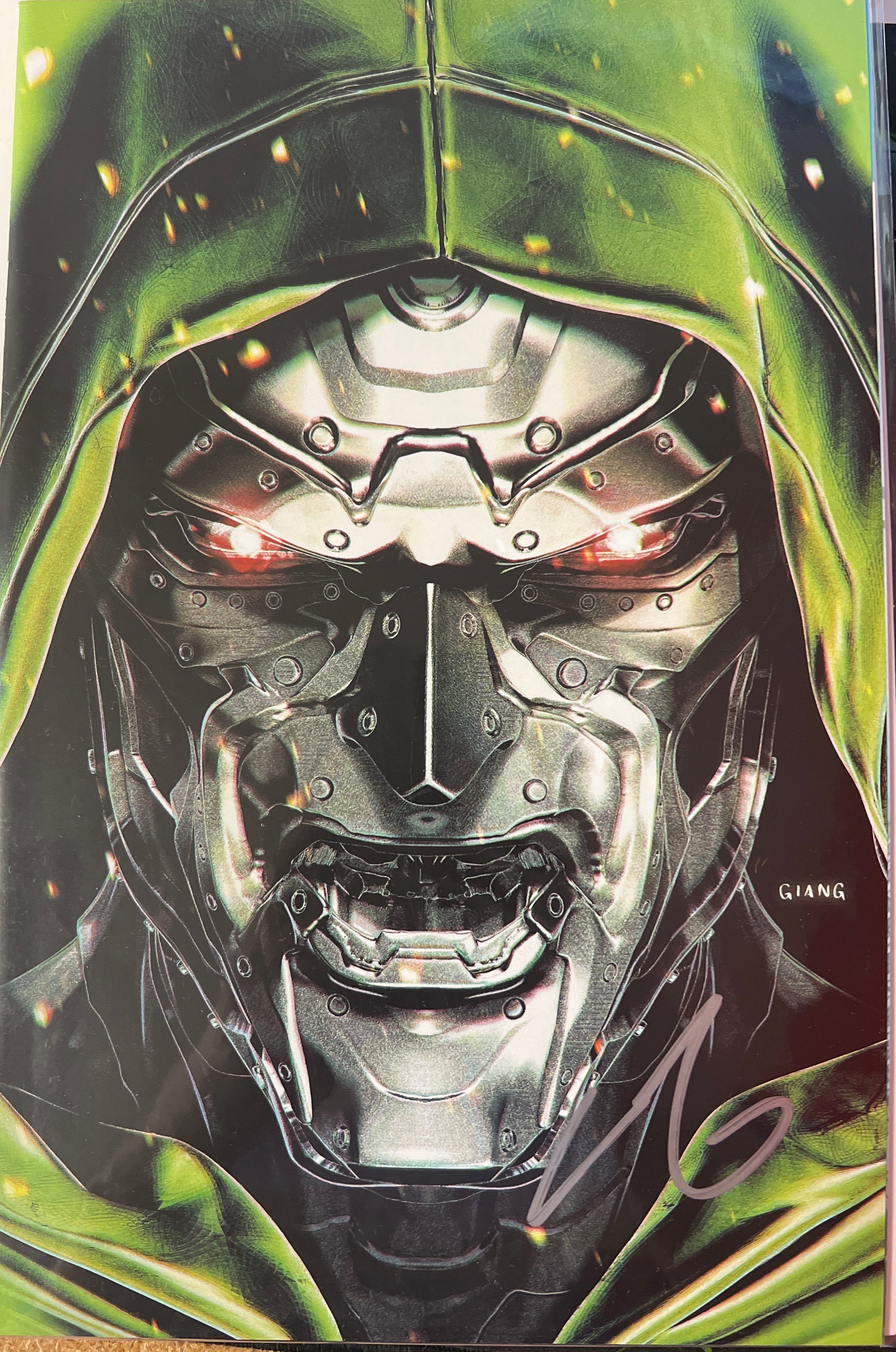 AMAZING SPIDER-MAN #61 JOHN GIANG EXCLUSIVE VIRGIN DOOM NEGATIVE BLEED EDITION SIGNED BY JOHN GIANG WITH COA (SS13)