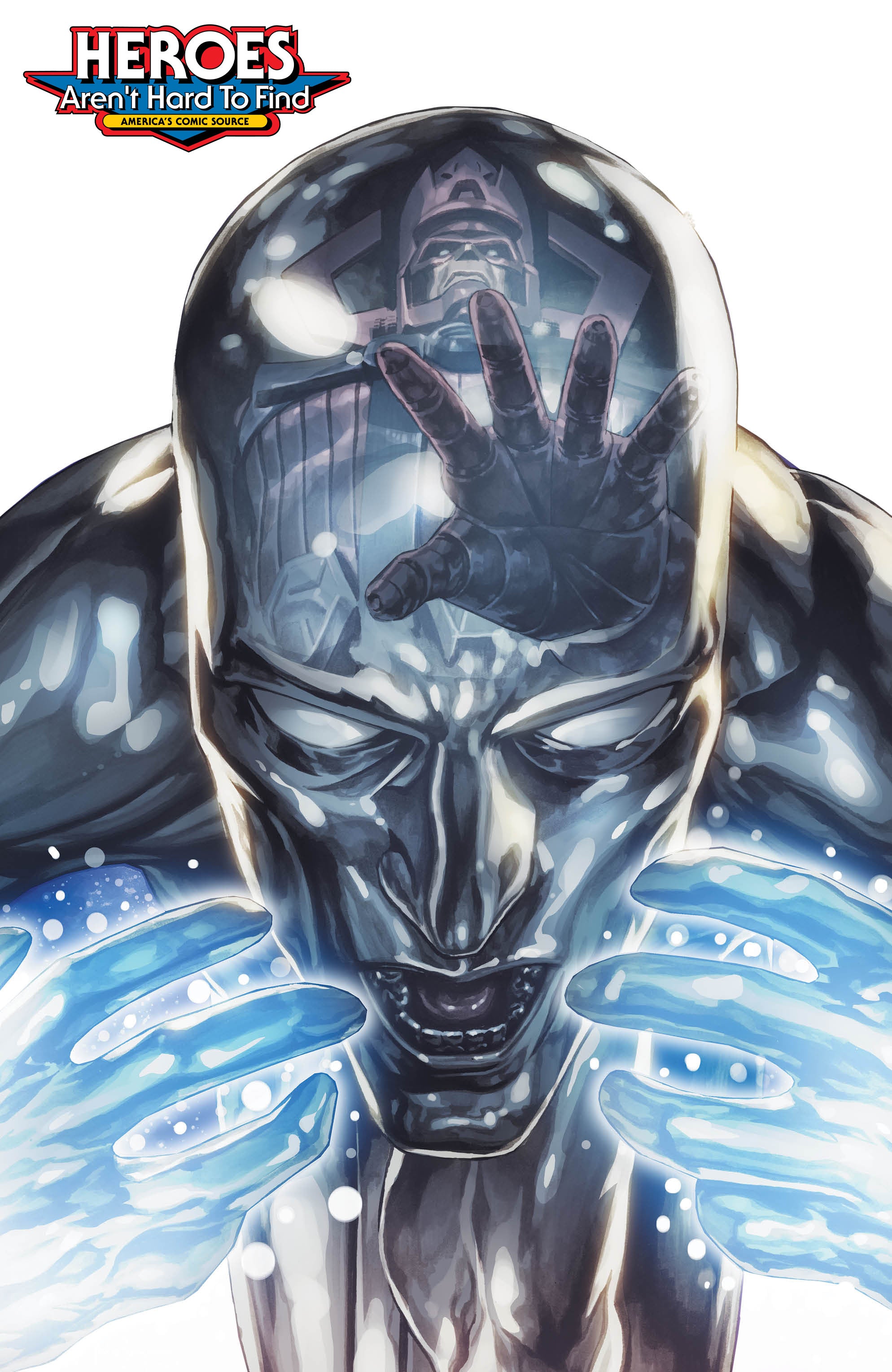 DEATH OF THE SILVER SURFER #1 MICO SUAYAN WHITEOUT HEROES CON SURPRISE DROP LIMITED TO 500 COPIES!!!