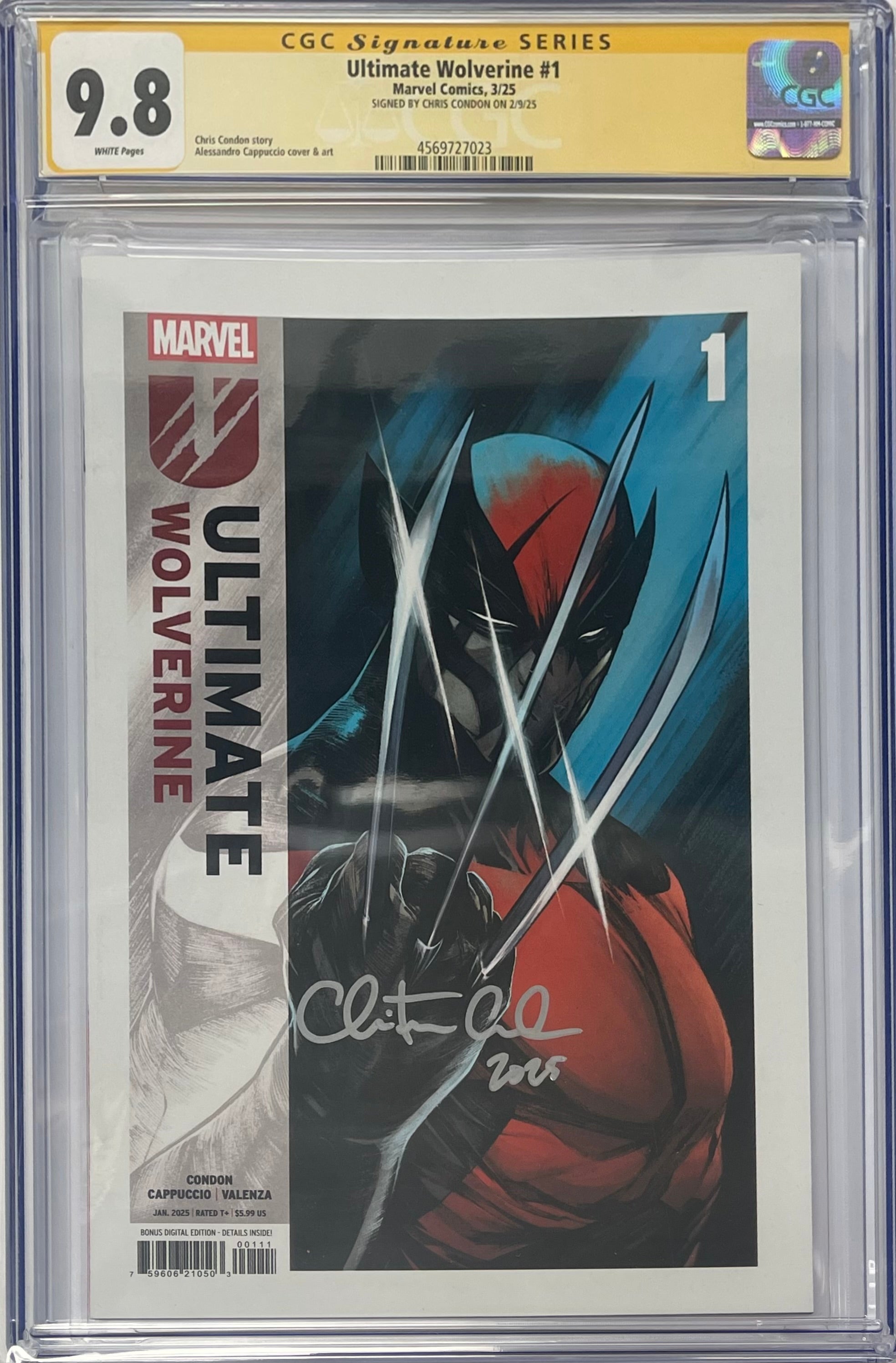ULTIMATE WOLVERINE #1 SIGNED BY CHRIS CONDON CGC 9.8 (IN STOCK) C58