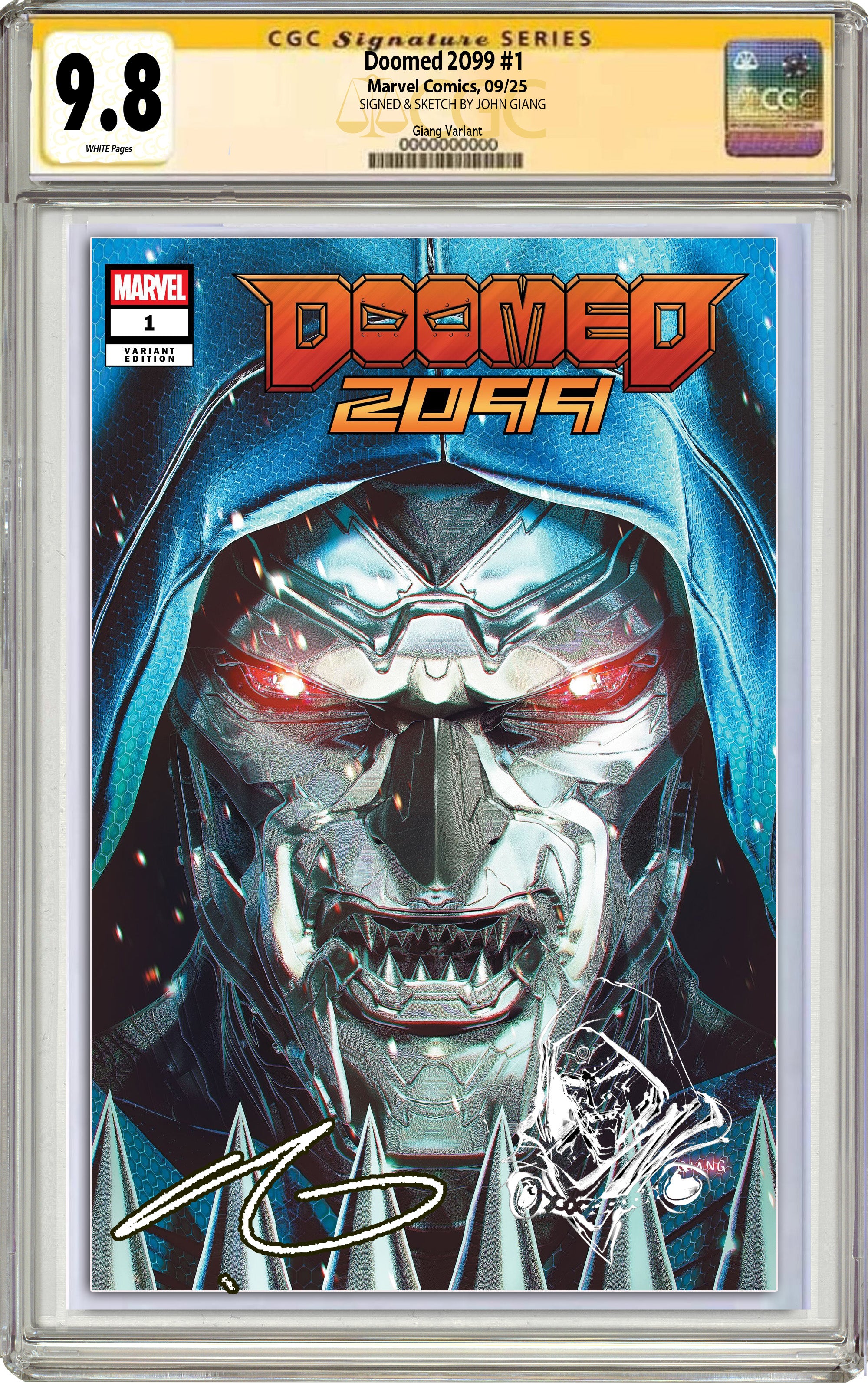 DOOMED 2099 #1 JOHN GIANG NYCC EXCLUSIVE VARIANT EDITIONS. LIMITED TO 1000 PRINT RUN