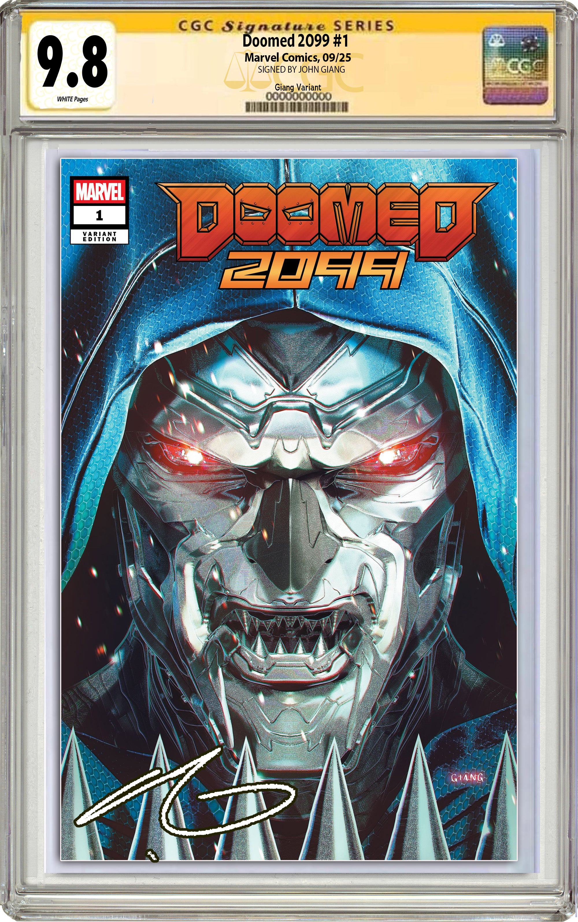 DOOMED 2099 #1 JOHN GIANG NYCC EXCLUSIVE VARIANT EDITIONS. LIMITED TO 1000 PRINT RUN