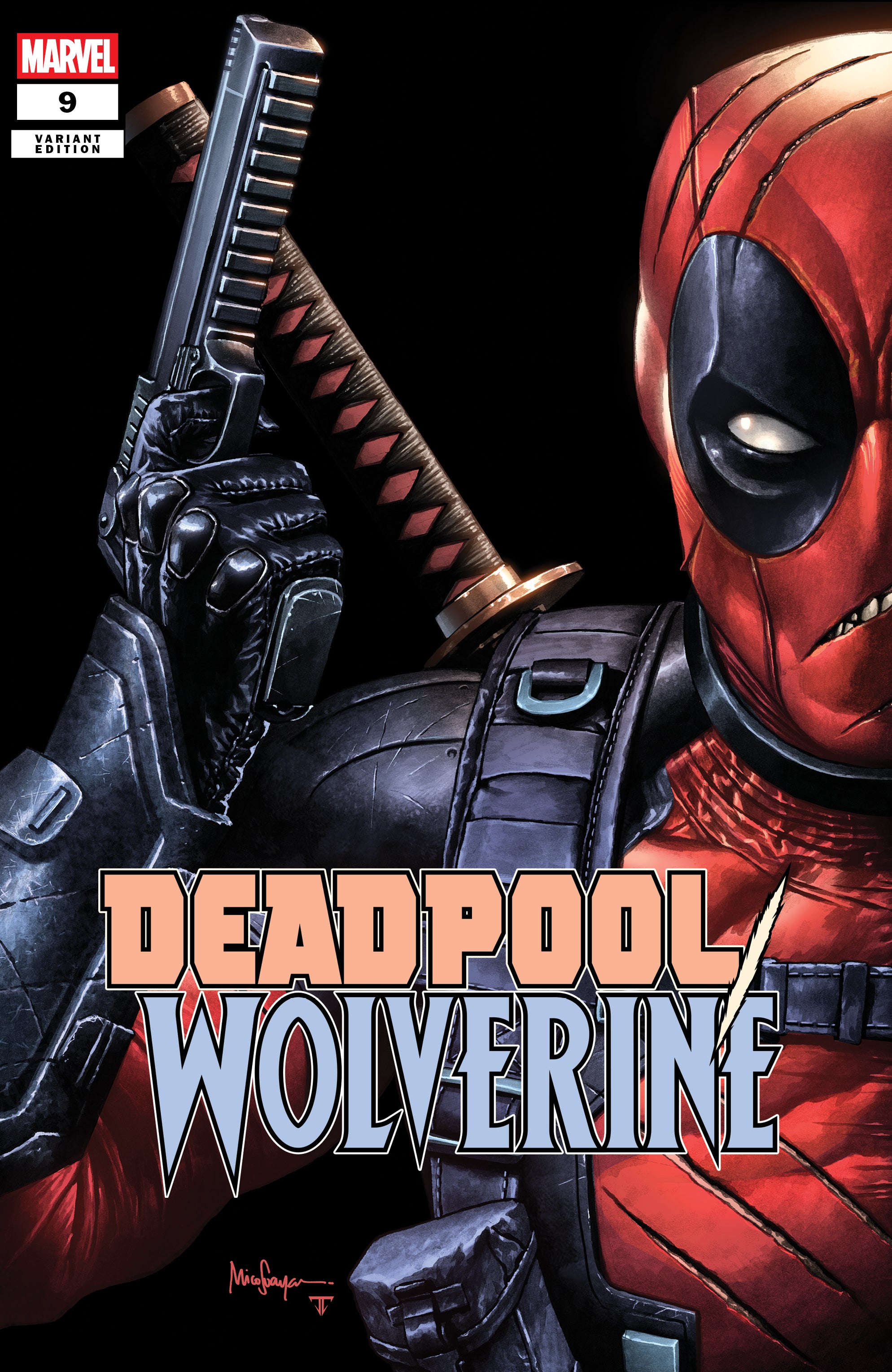 DEADPOOL WOLVERINE #9 MICO SUAYAN NYCC BATTLE DAMAGED EXCLUSIVE VARIANT