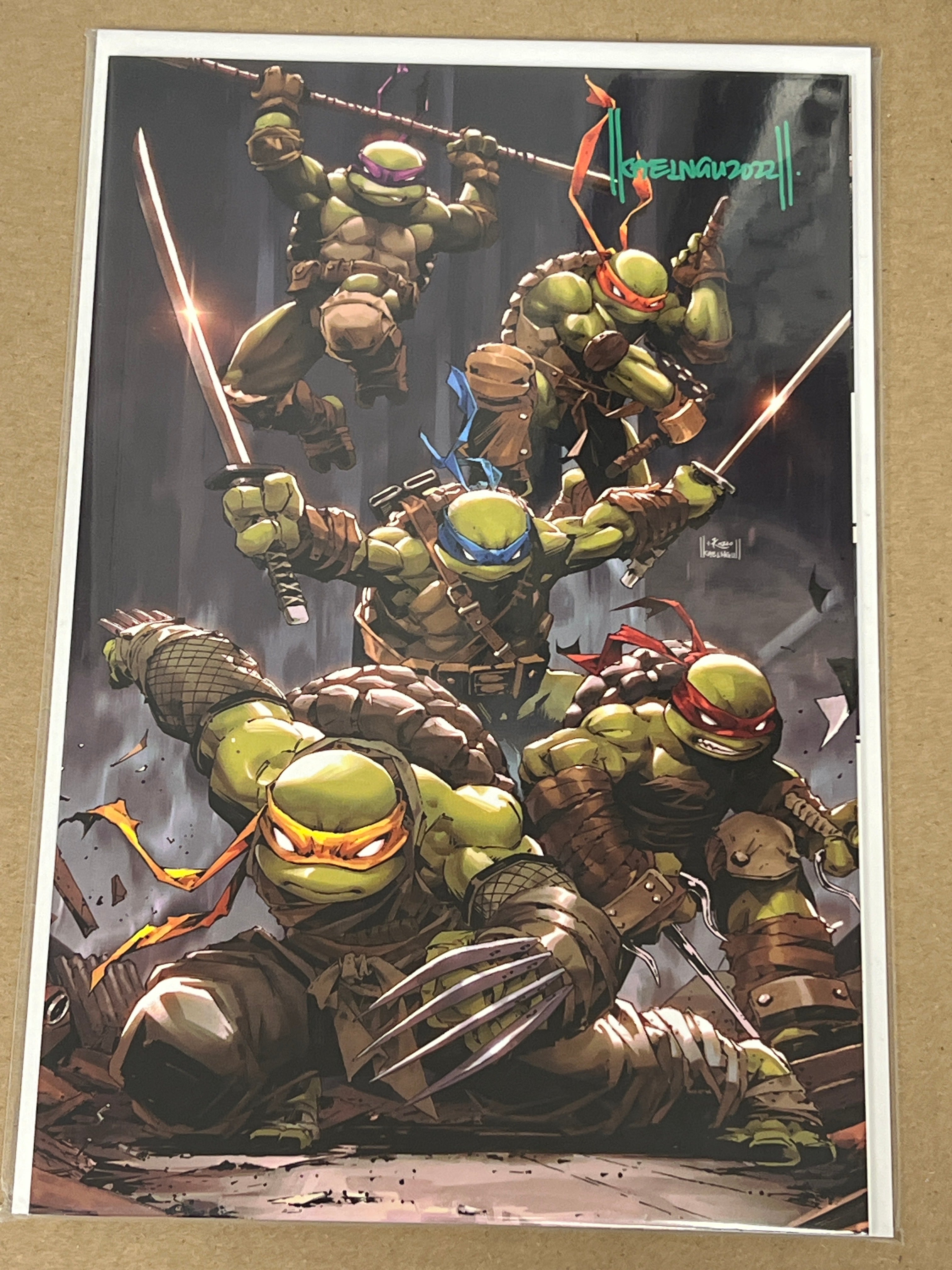 TMNT #99 NGU VIRGIN VARIANT SIGNED BY KAEL NGU WITH COA (SS4)