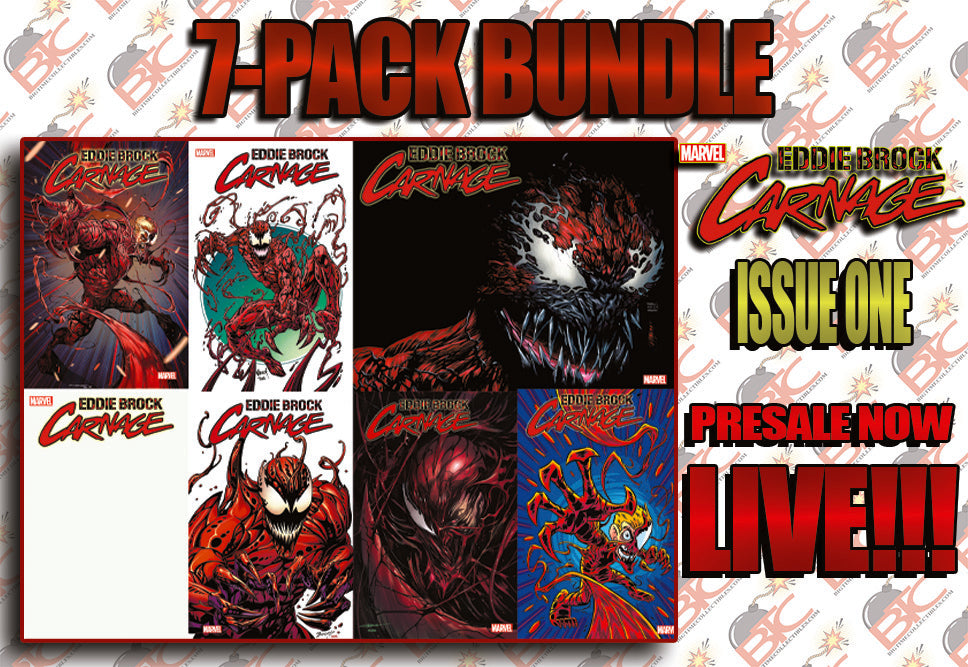 EDDIE BROCK: CARNAGE #1 7-PACK BUNDLE-- [Expected In Stock Date : 02-1