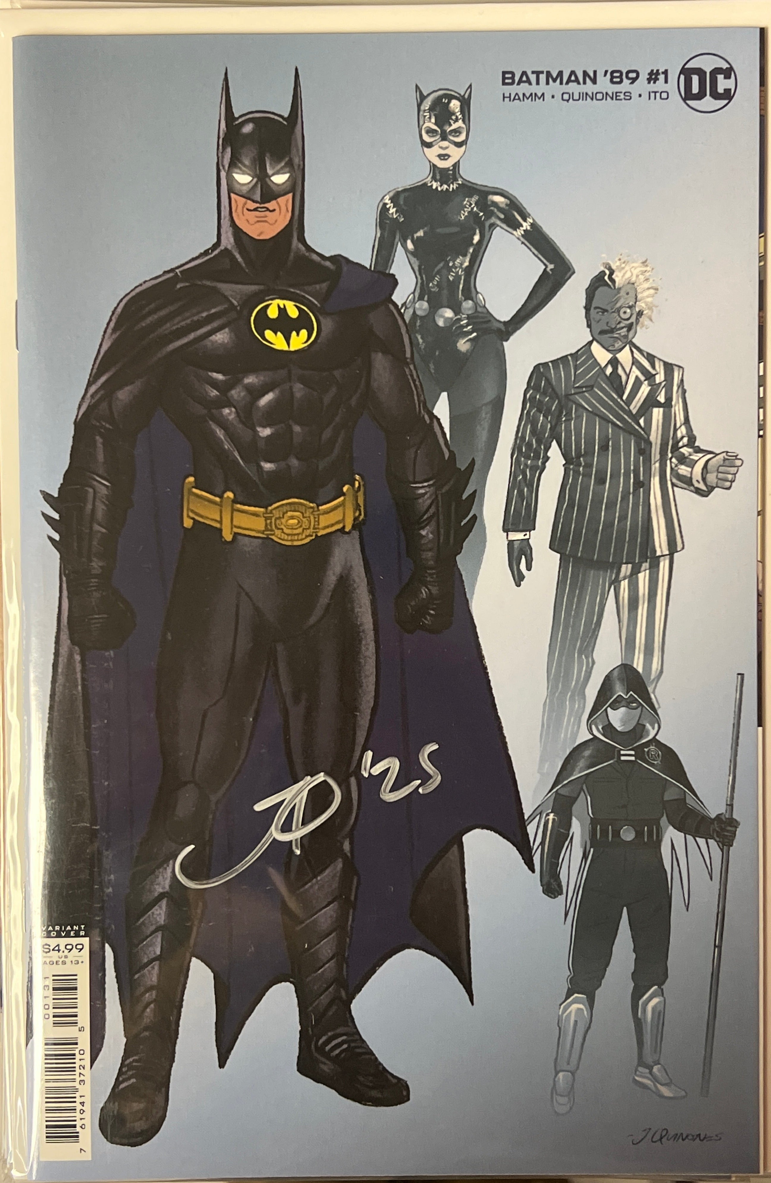 BATMAN 89 #1 1:25 JOE QUINONES DESIGN CARD STOCK VARIANT SIGNED BY JOE display picture 1