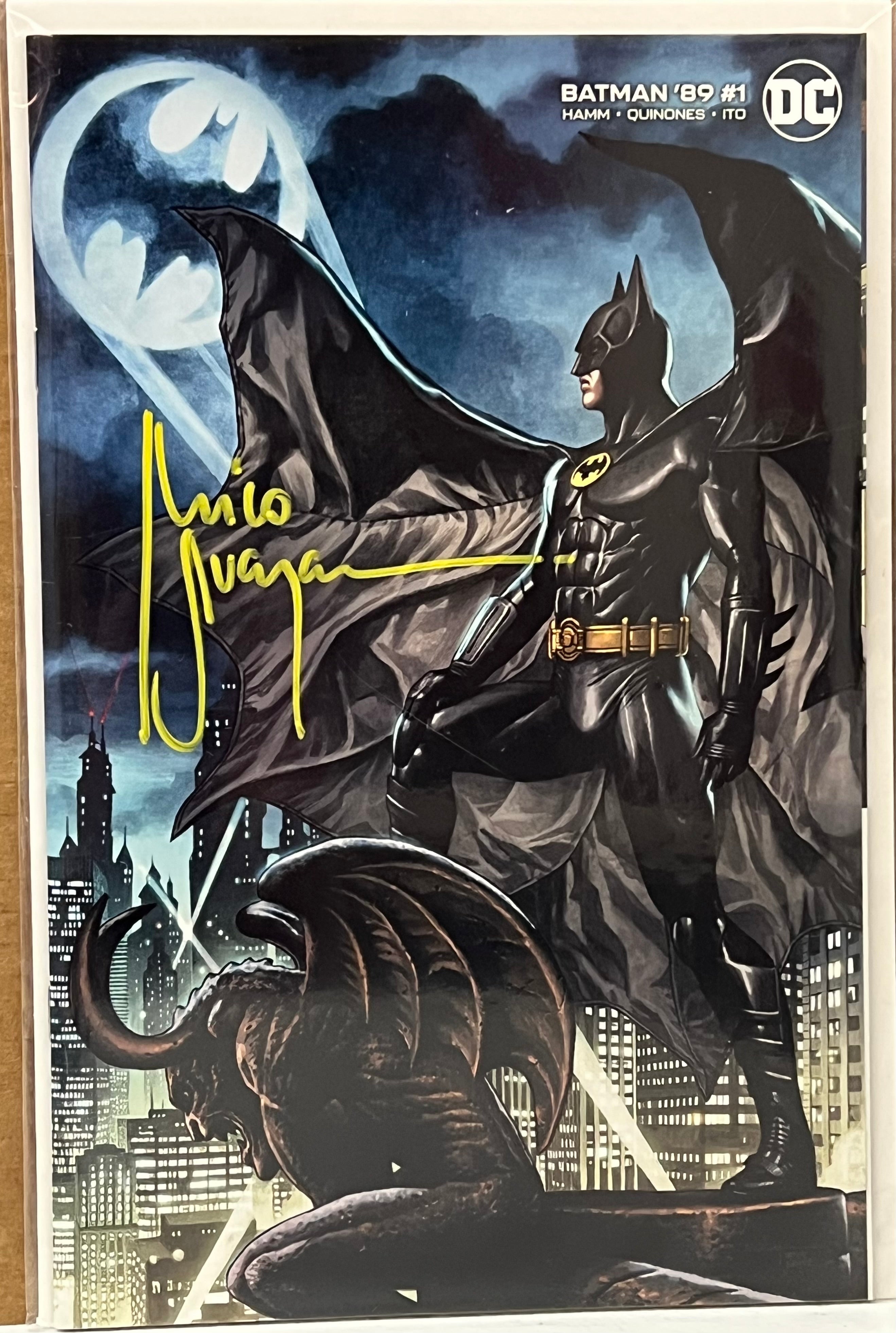 BATMAN '89 #1 MINIMAL TRADE VARIANT SIGNED BY MICO SUAYAN WITH COA (SS6)