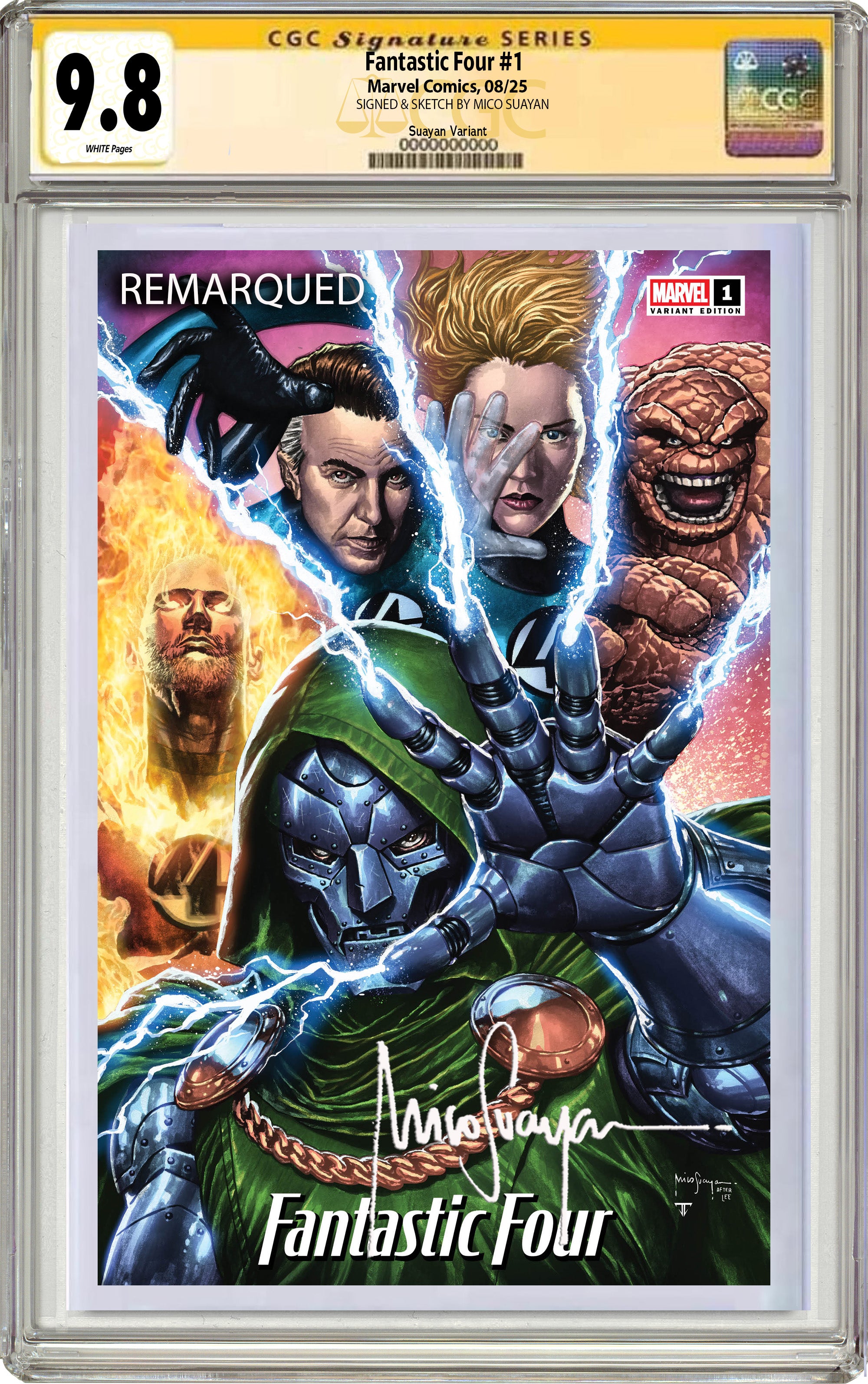 FANTASTIC FOUR #1 MICO SUAYAN SDCC EXCLUSIVE VARIANT COVER OPTIONS