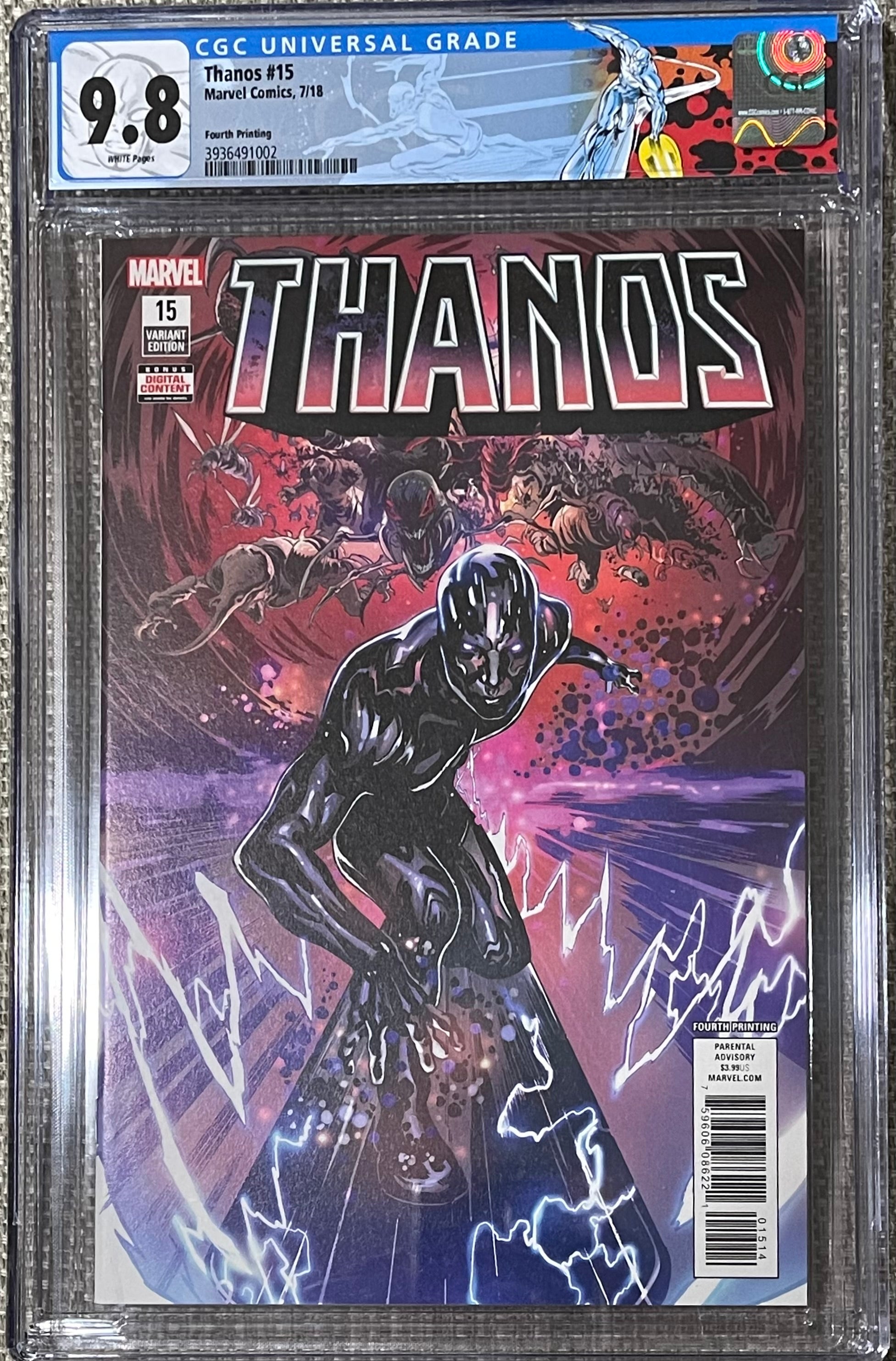 [Signed by Donny Cates] Thanos #15 CGC 9.8 Yellow Label Geoff Shaw Exclusive Var main image 0