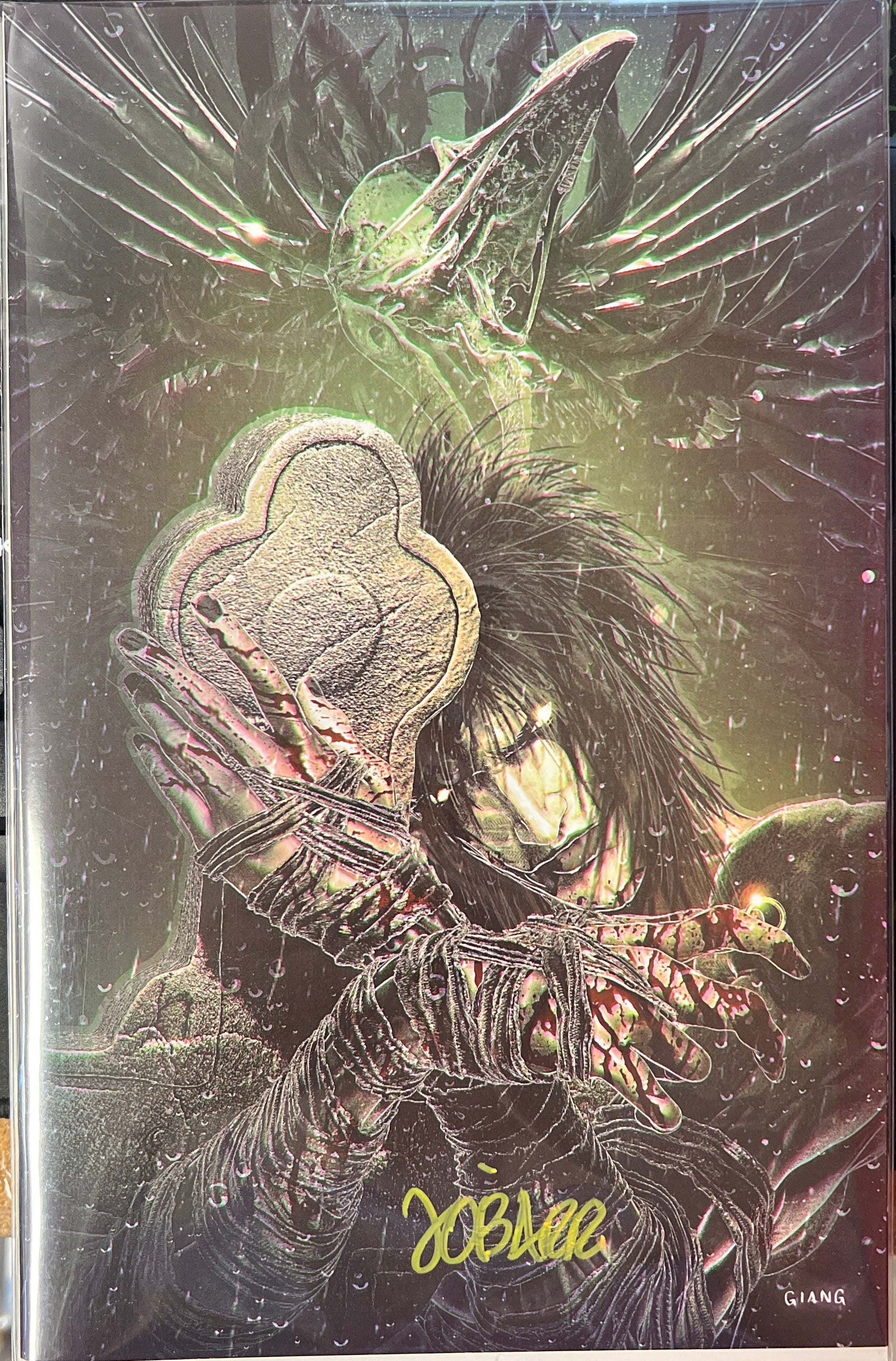 THE CROW SUMERIAN NYCC 2025 VIRGIN JOHN GIANG (LTD 300) SIGNED BY JAMES O'BARR WITH COA