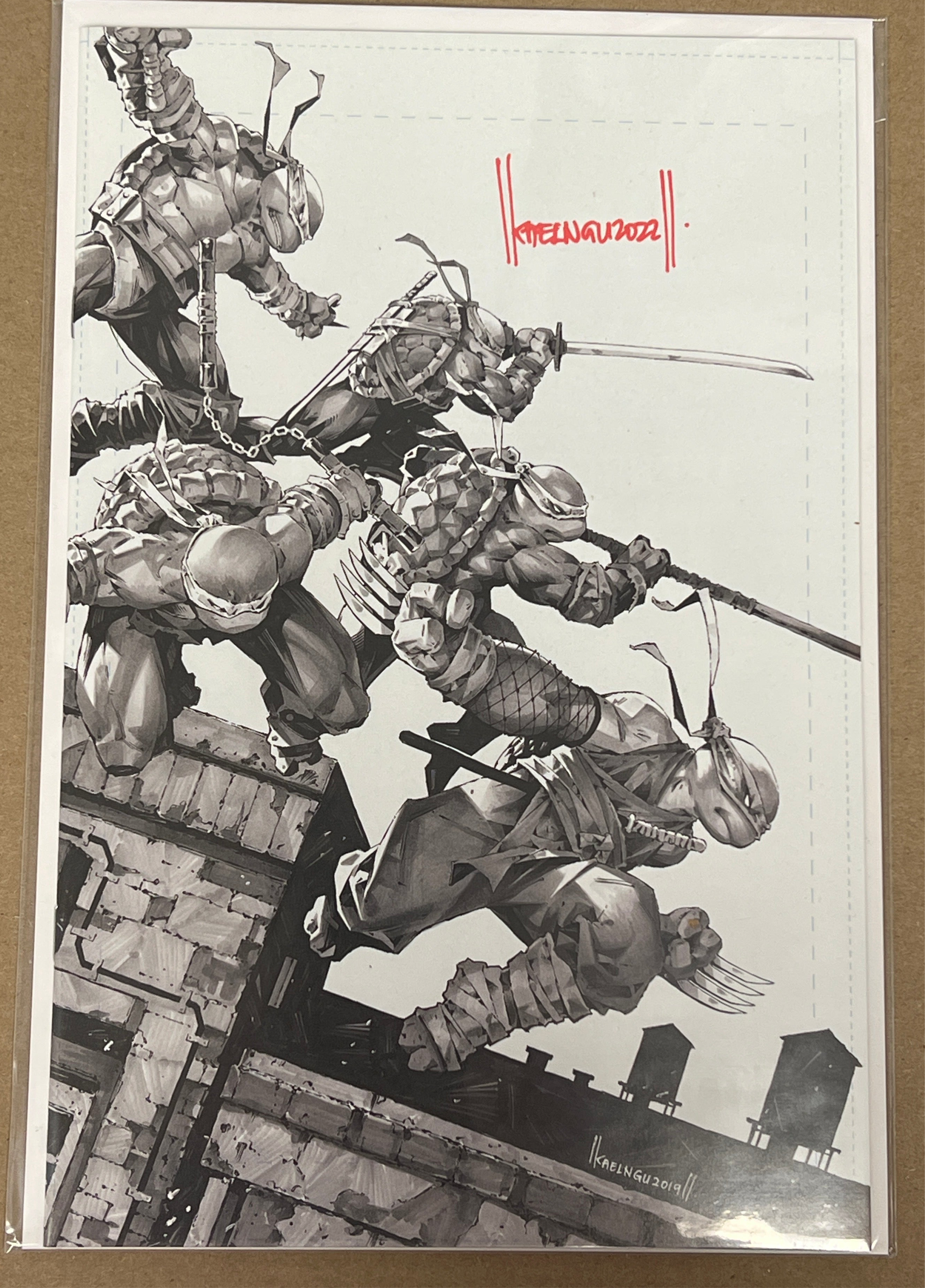 TMNT #106 NGU SKETCH VARIANT SIGNED BY KAEL NGU WITH COA (SS4)