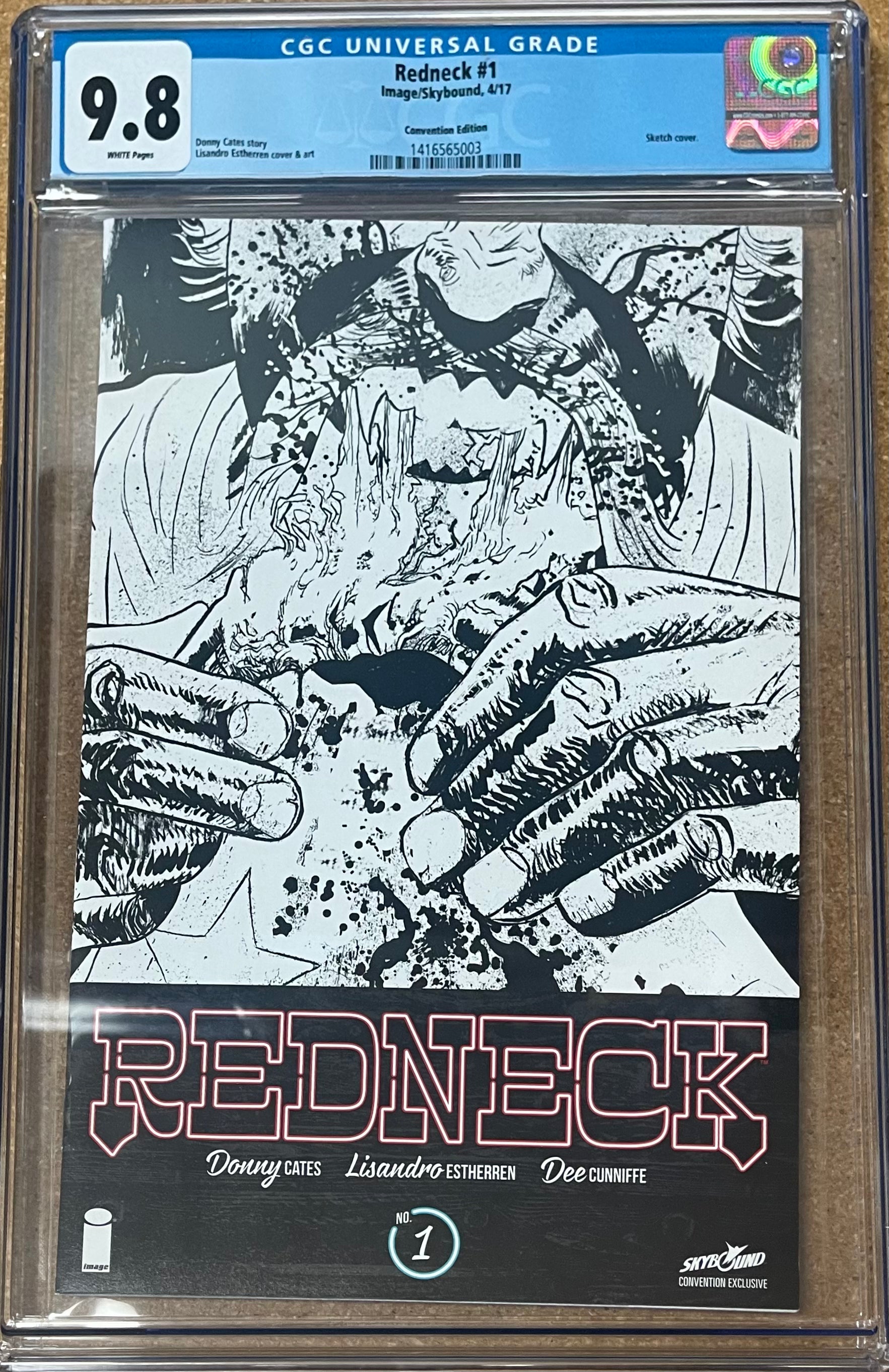 REDNECK #1 CONVENTION EDITION CGC 9.8