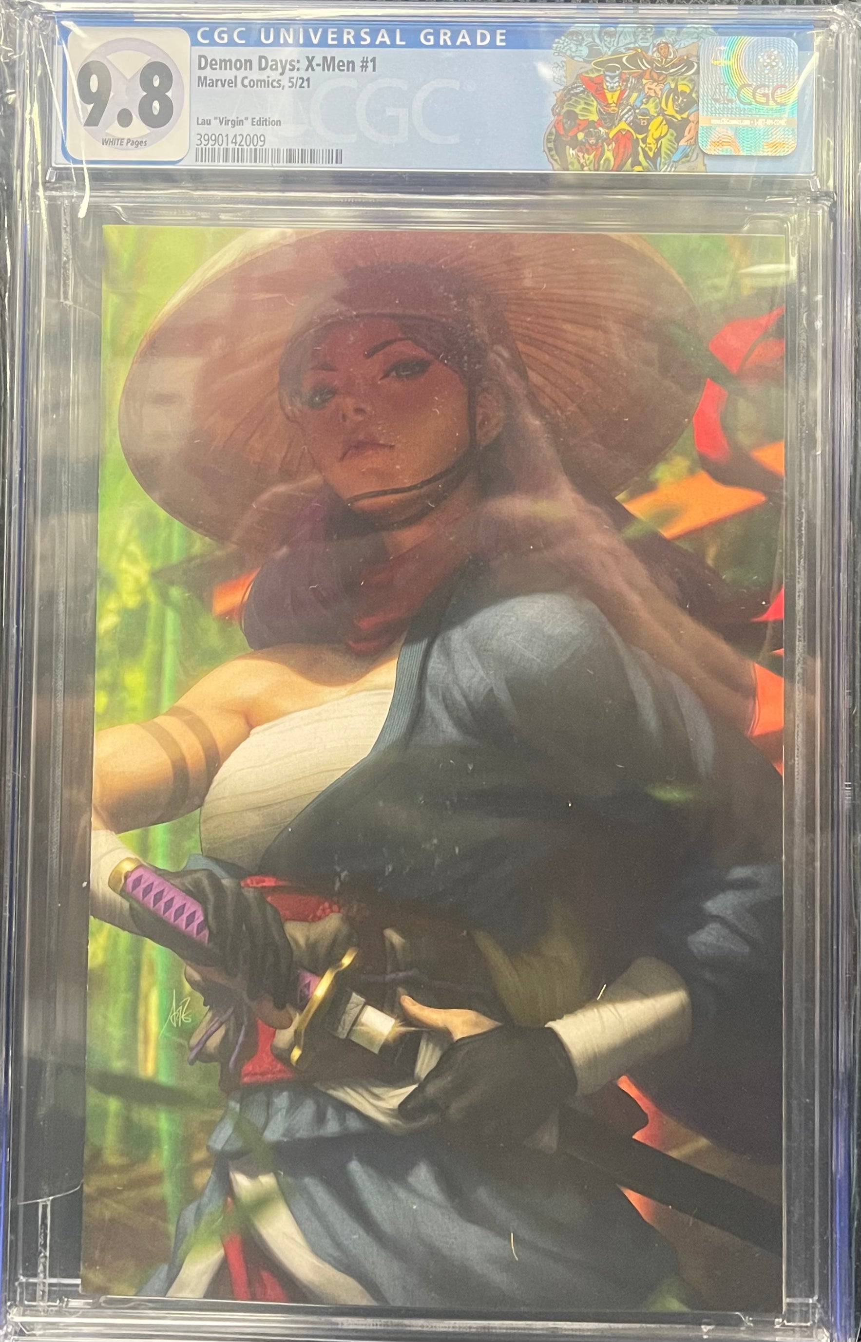 DEMON DAYS X-MEN #1 ARTGERM 1:100 VIRGIN VARIANT CGC 9.8 W/X-MEN CUSTOM LABEL (INSTOCK) C62