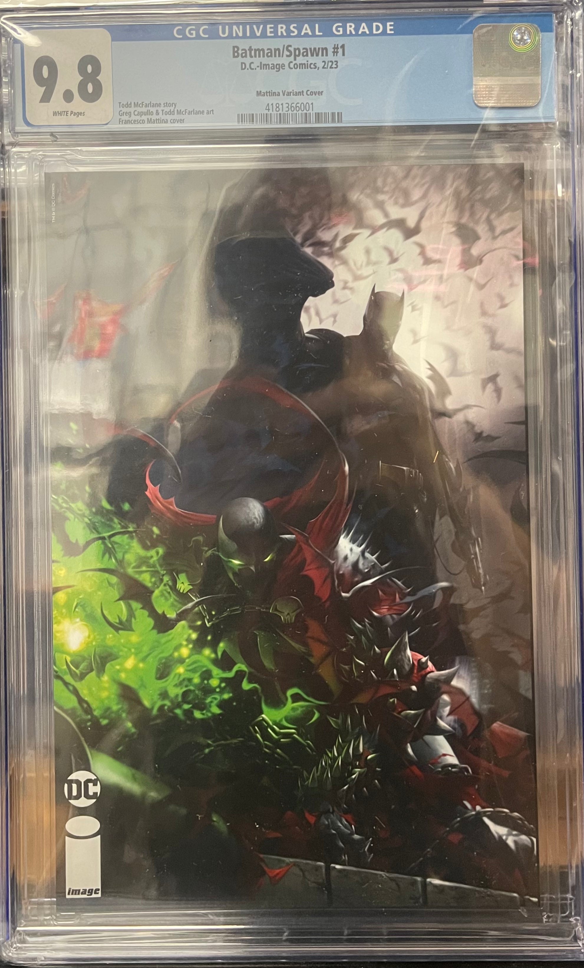BATMAN SPAWN #1 (ONE SHOT) CVR E FRANCESCO MATTINA VARIANT CGC 9.8 (INSTOCK) C31