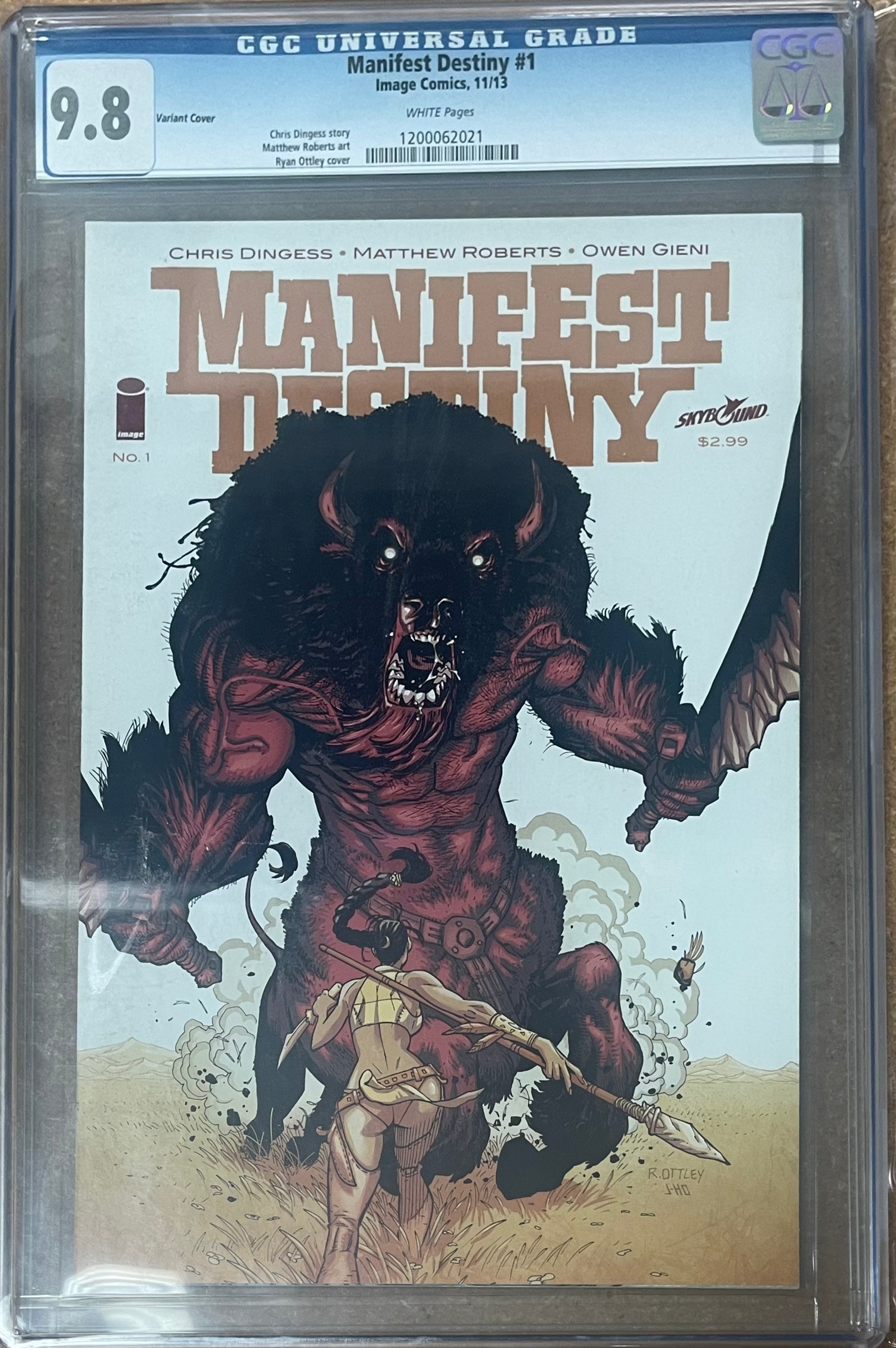 MANIFEST DESTINY #1 VARIANT COVER CGC 9.8 (INSTOCK) C30