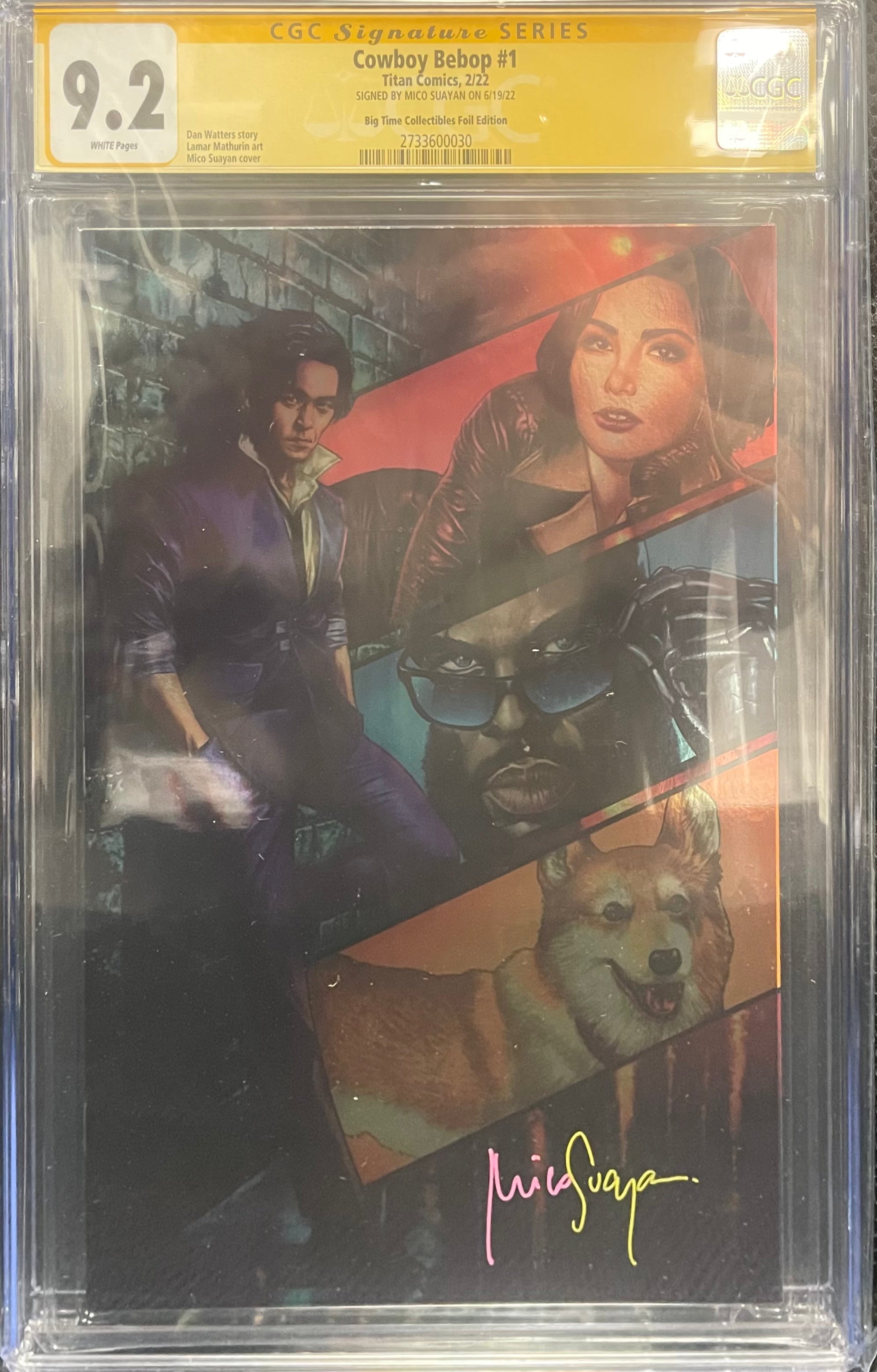 COWBOY BEBOP #1 MICO SUAYAN CONVENTION EXCLUSIVE FOIL VARIANT CGC OPTIONS