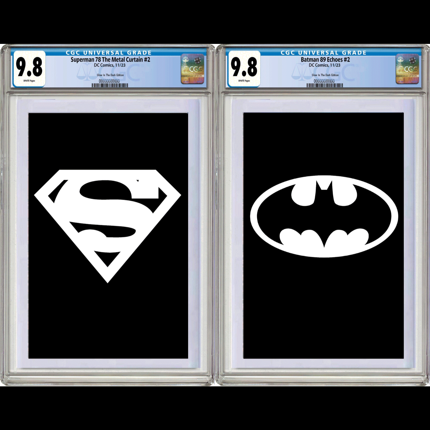 SUPERMAN 78 & BATMAN 89 GLOW IN THE DARK EXCLUSIVE VARIANT COVER OPTIONS