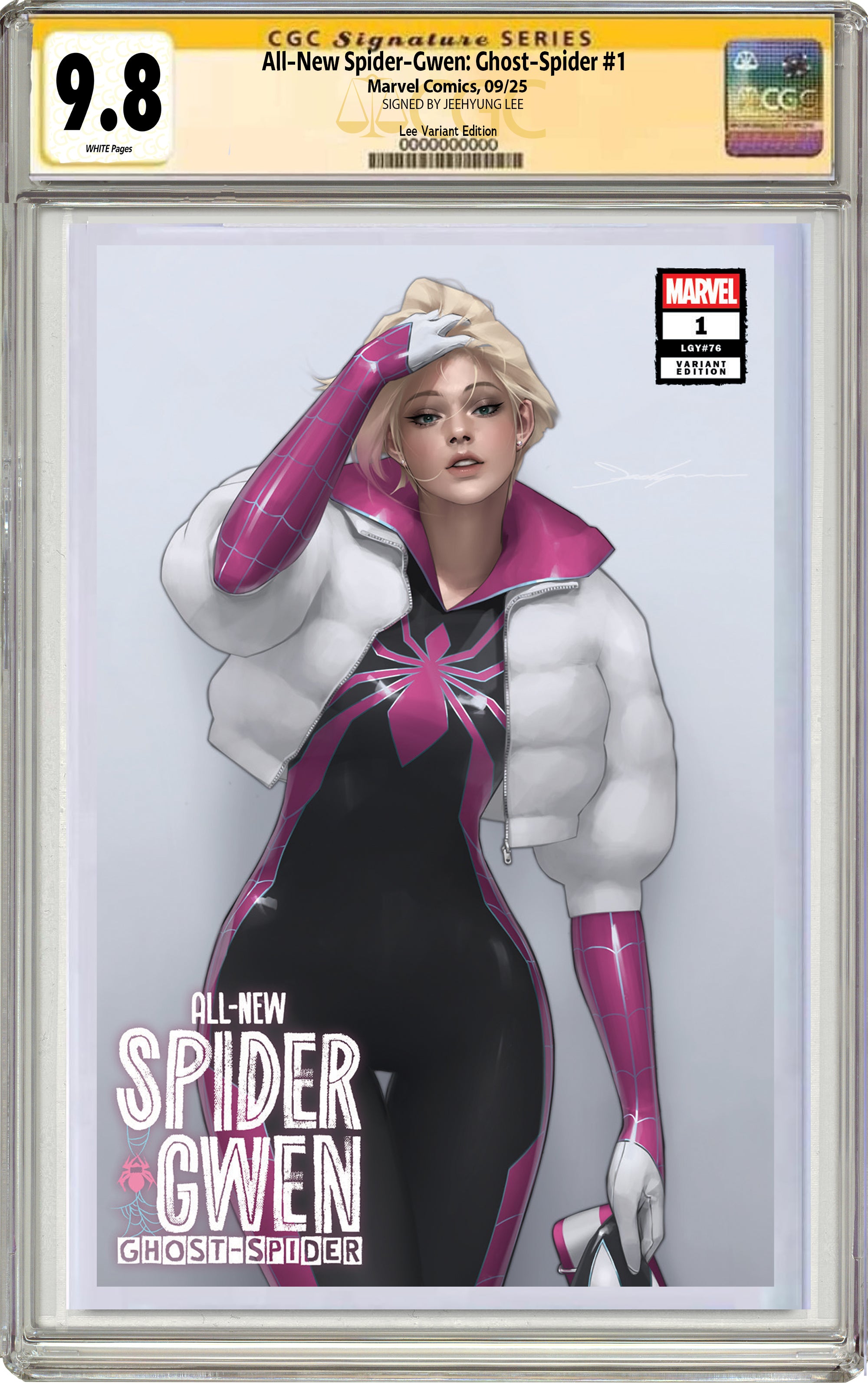 ALL-NEW SPIDER-GWEN: THE GHOST-SPIDER #1 JEEHYUNG LEE FANEXPO CHICAGO EXCLUSIVE VARIANT COVER OPTIONS