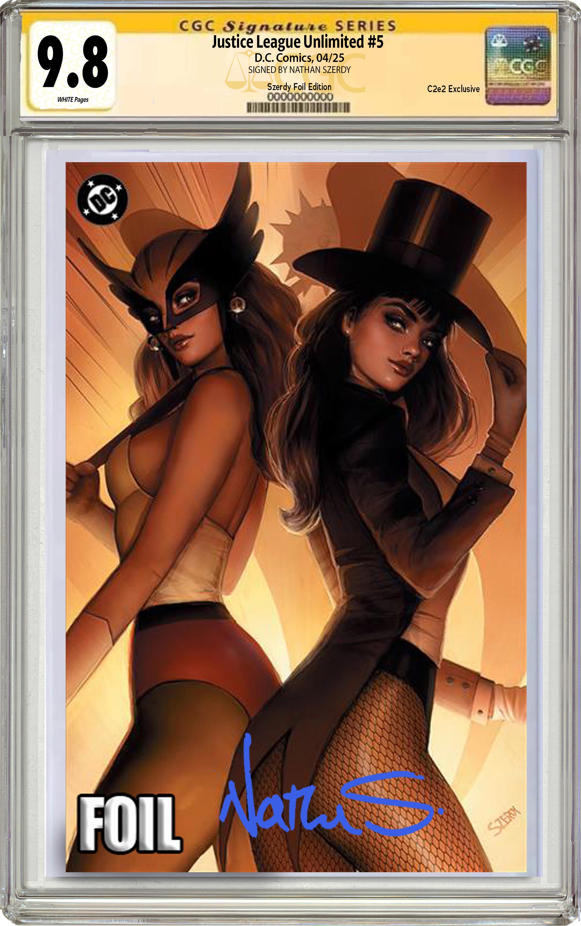 JUSTICE LEAGUE UNLIMITED #5 NATHAN SZERDY C2E2 EXCLUSIVE VIRGIN FOIL VARIANT OPTIONS