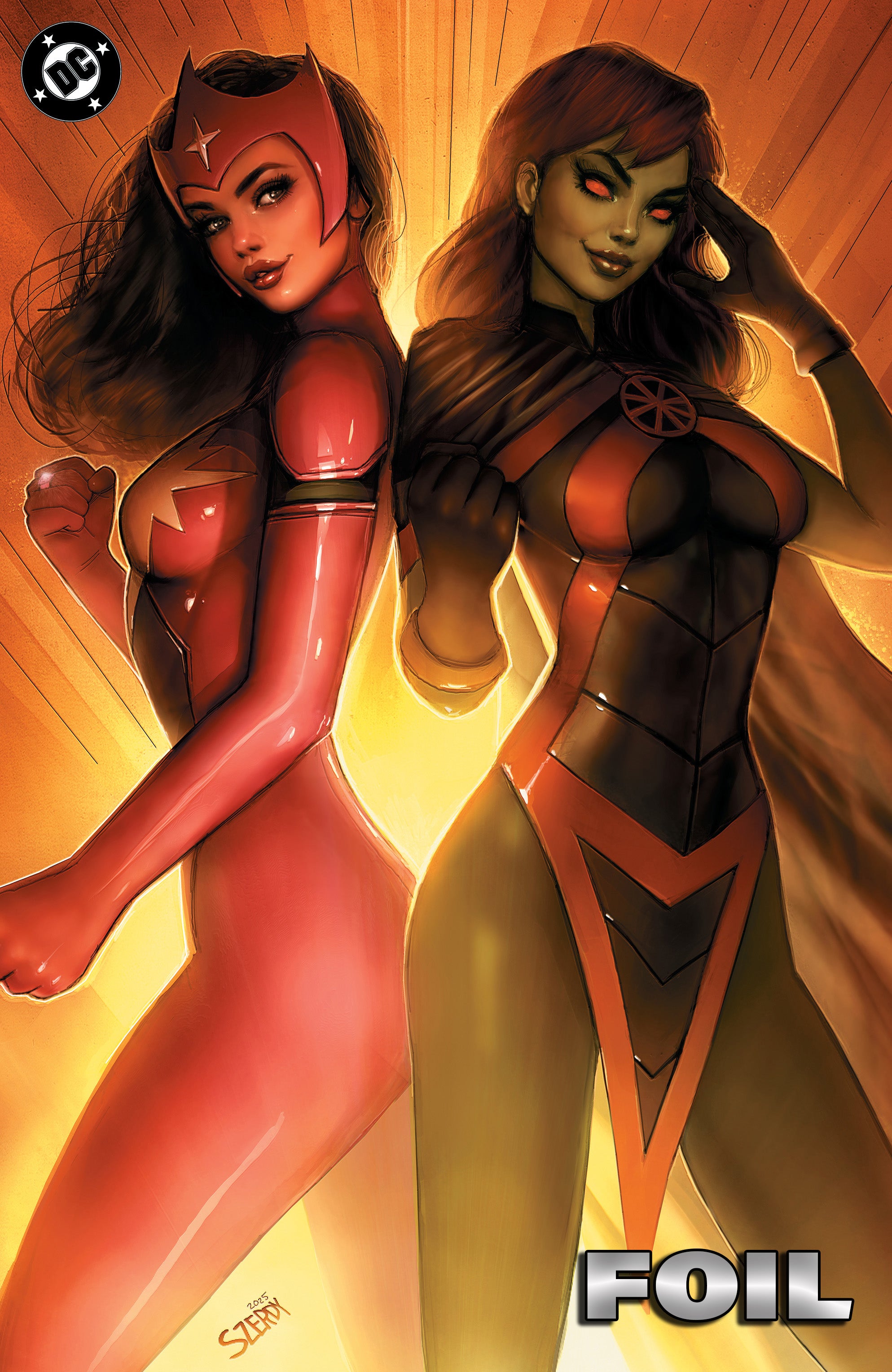 JUSTICE LEAGUE UNLIMITED #6 NATHAN SZERDY FANEXPO DALLAS EXCLUSIVE FOIL VIRGIN VARIANT