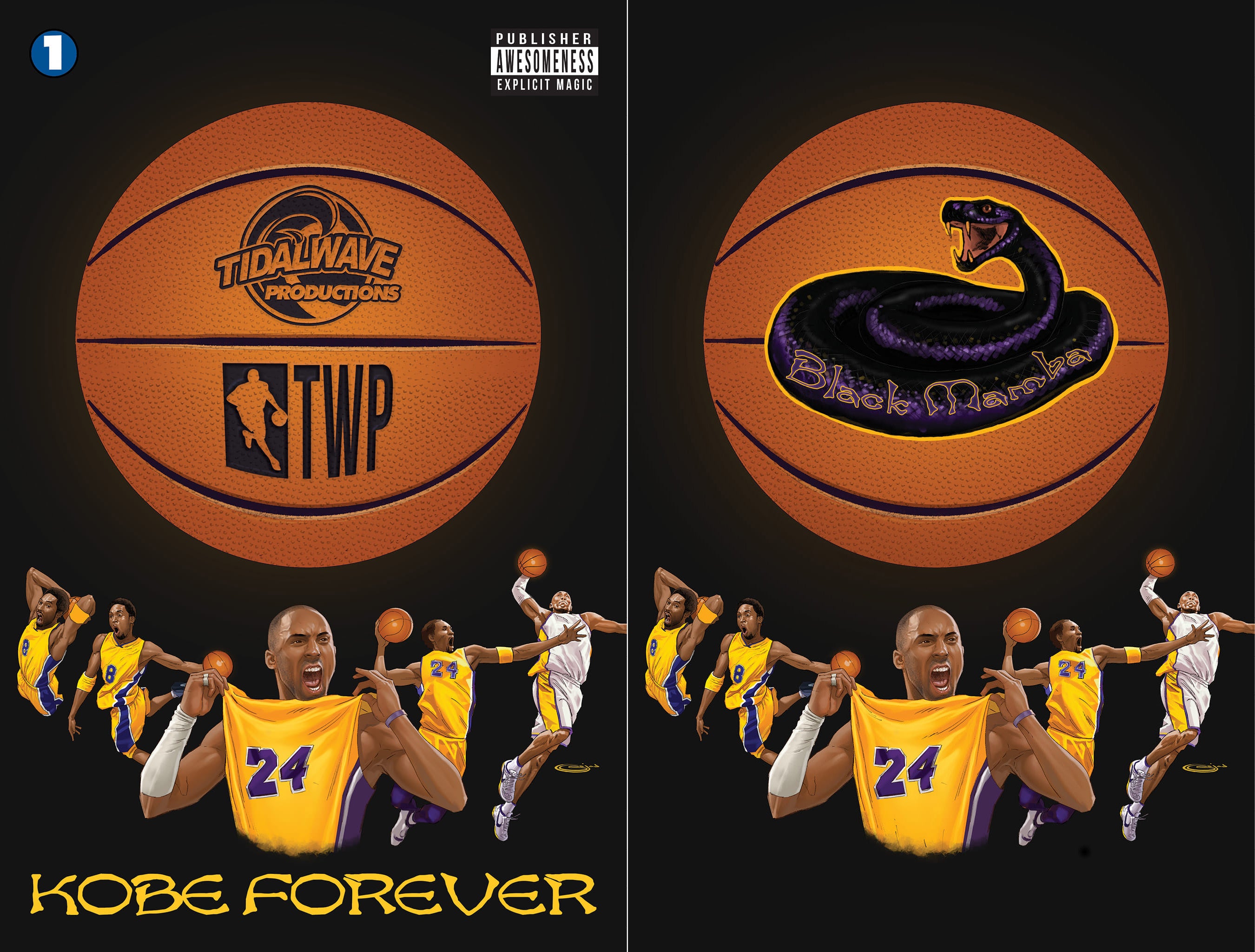 TRIBUTE: KOBE BRYANT #1 SAJAD SHAH EXCLUSIVE VARIANT OPTIONS